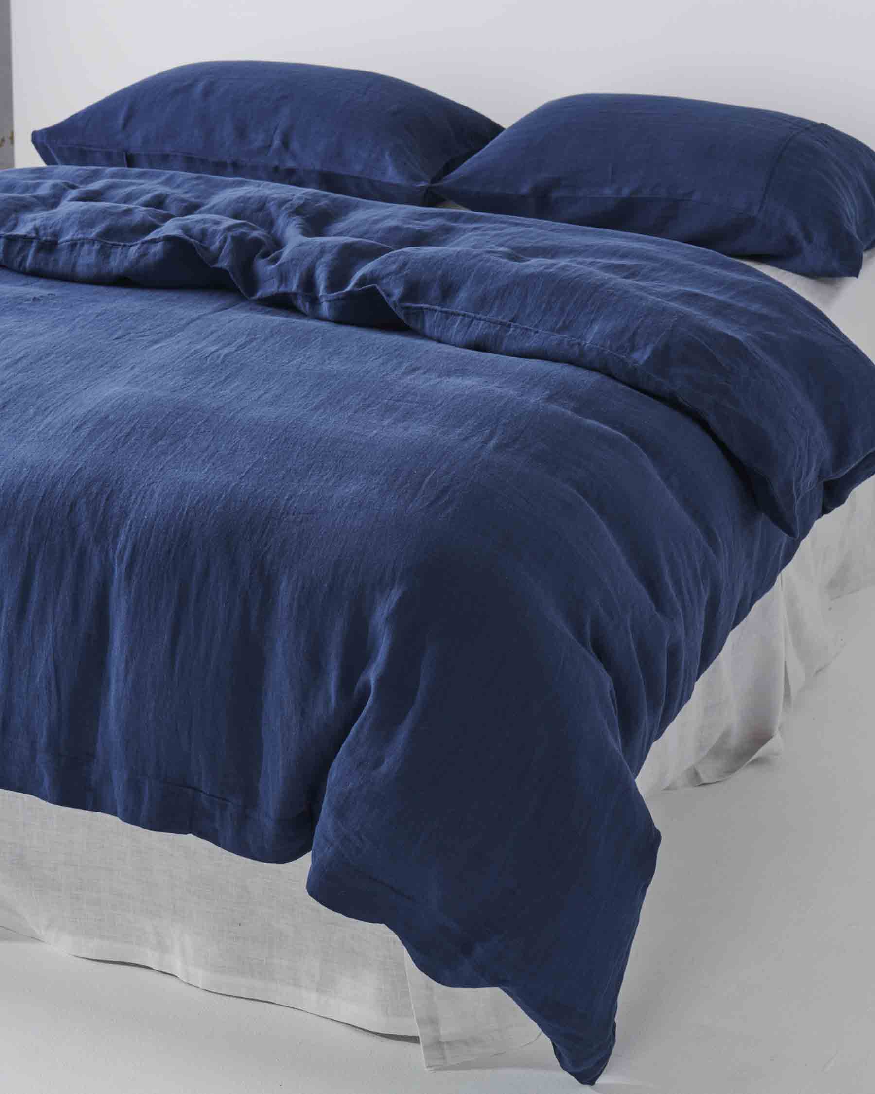 Indigo Linen Pillowcases - Image 9