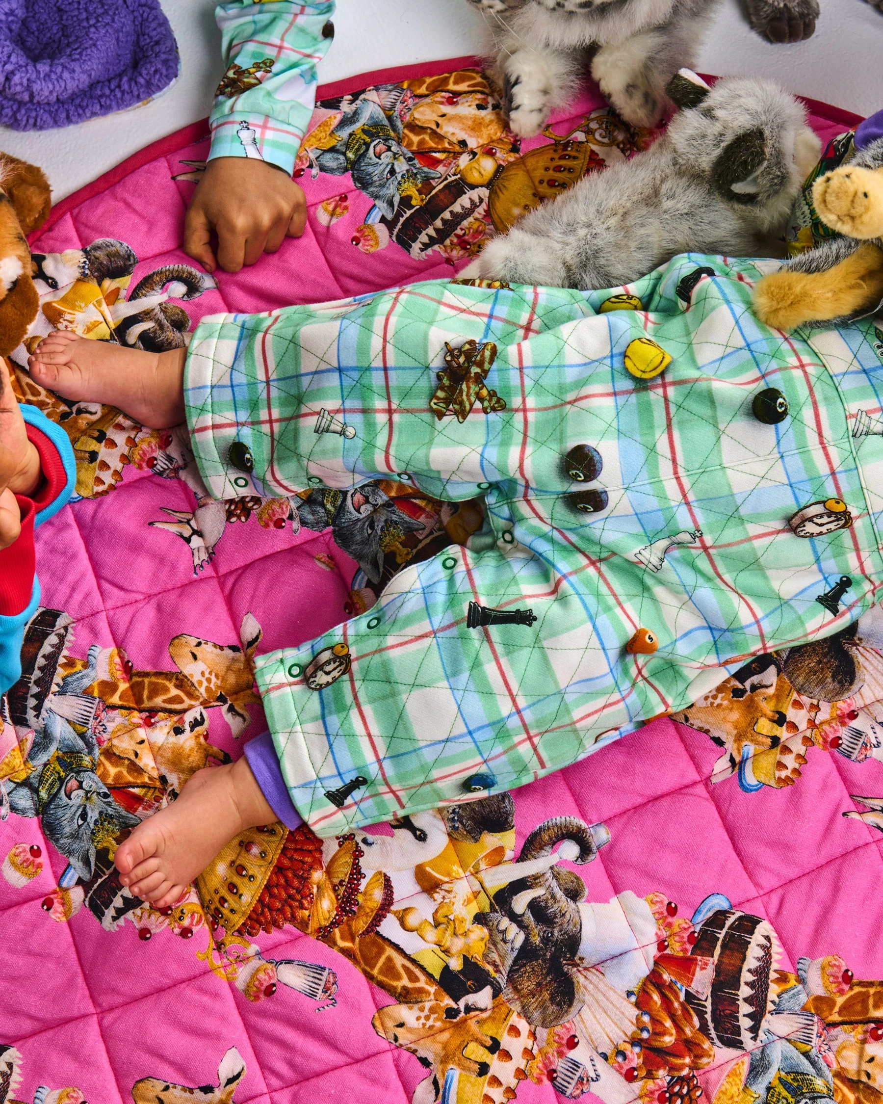 Kip&Co x Eleventh Hour Royal Delight Quilted Baby Play Mat - Image 4