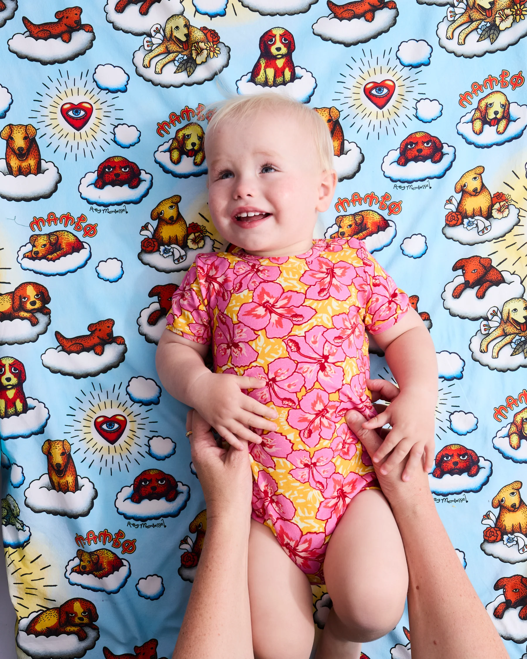 Kip&Co x Mambo Funshine Coast Organic Short Sleeve Romper - Image 2