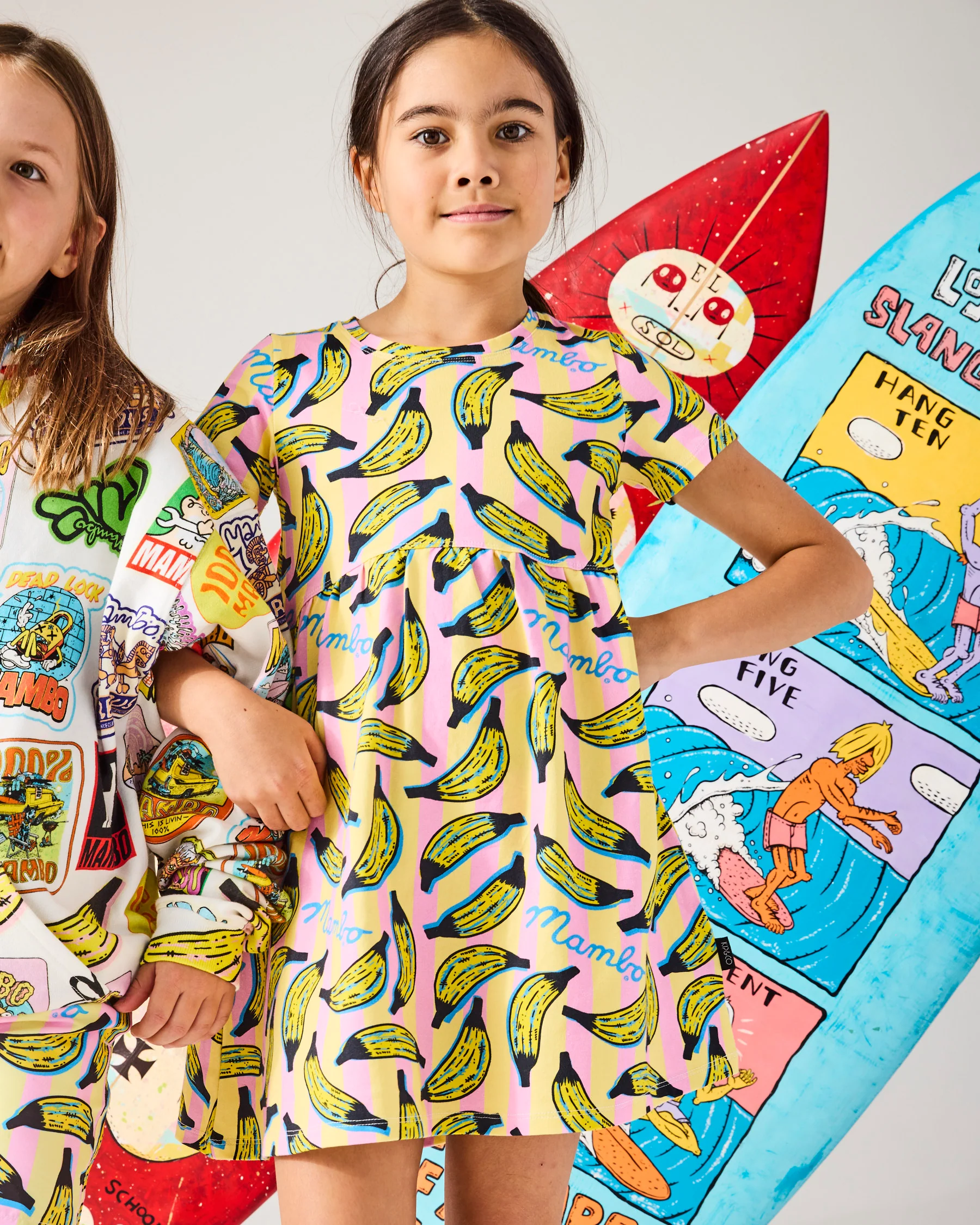 Kip&Co x Mambo Going Bananas Organic Cotton Everyday Dress - Image 4
