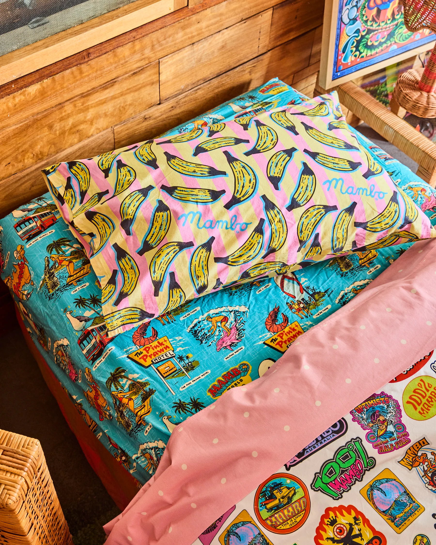 Kip&Co x Mambo Going Bananas Organic Cotton Pillowcase - Image 2