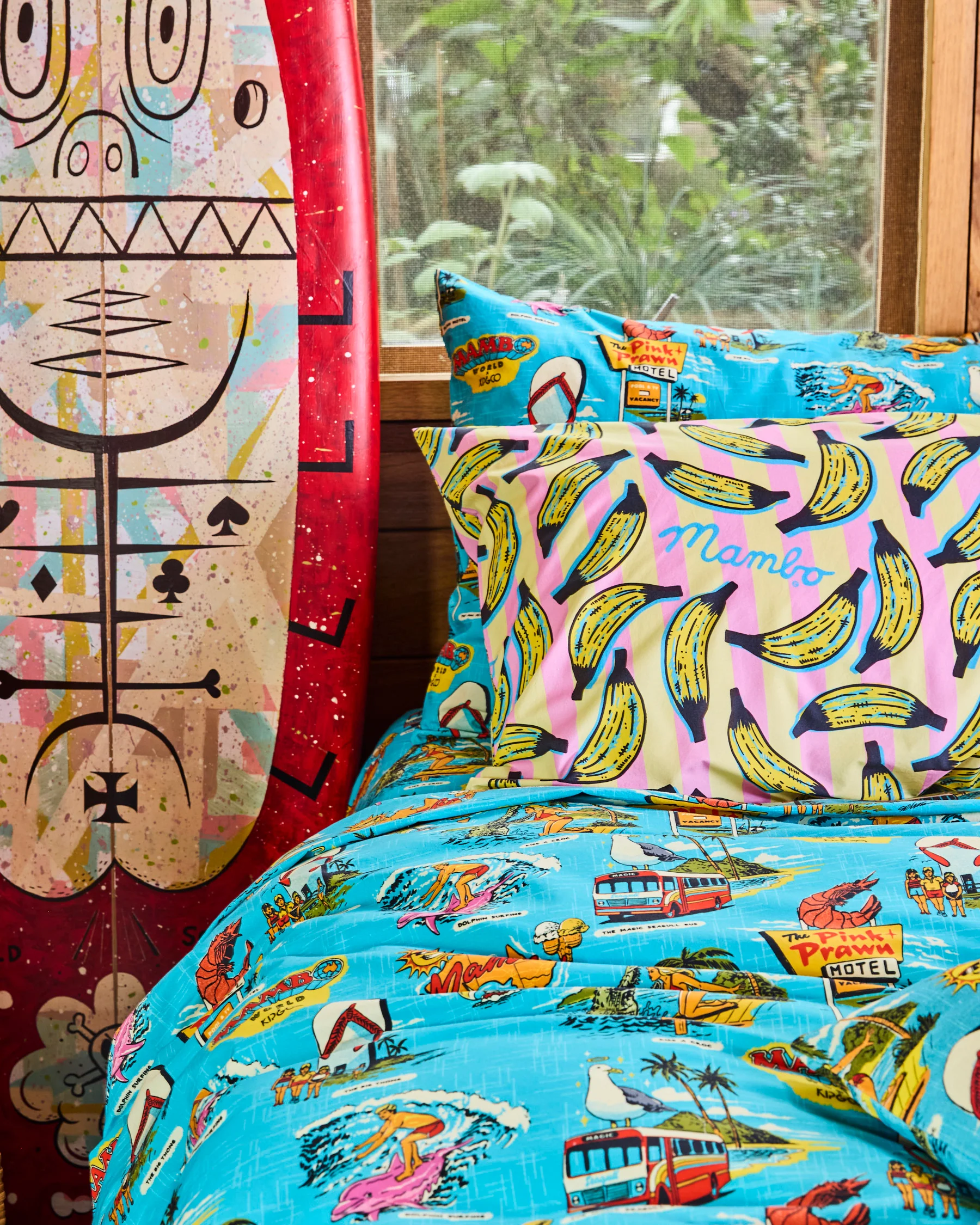 Kip&Co x Mambo Going Bananas Organic Cotton Pillowcase - Image 3