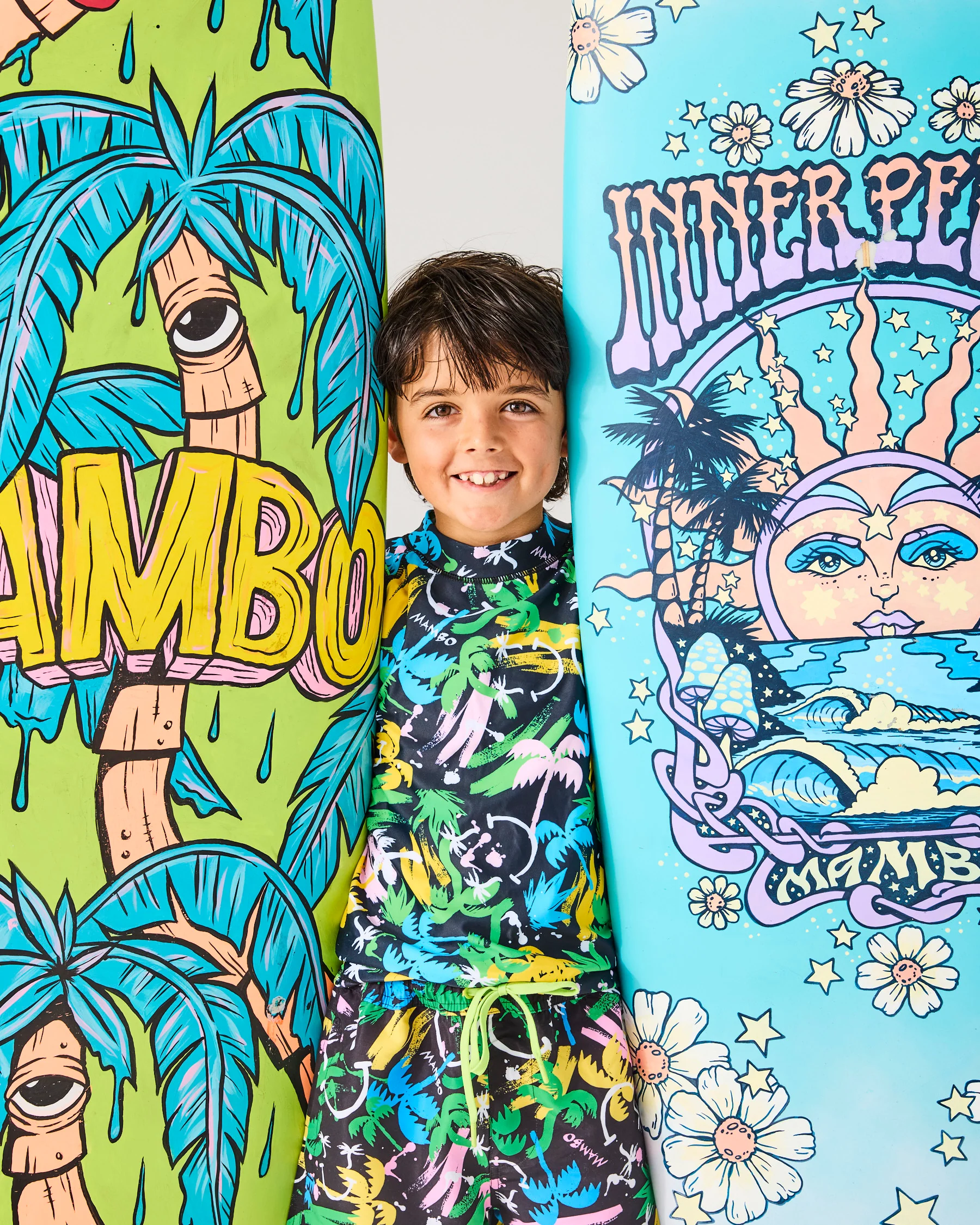 Kip&Co x Mambo Palm Surfer Rash Vest - Image 7