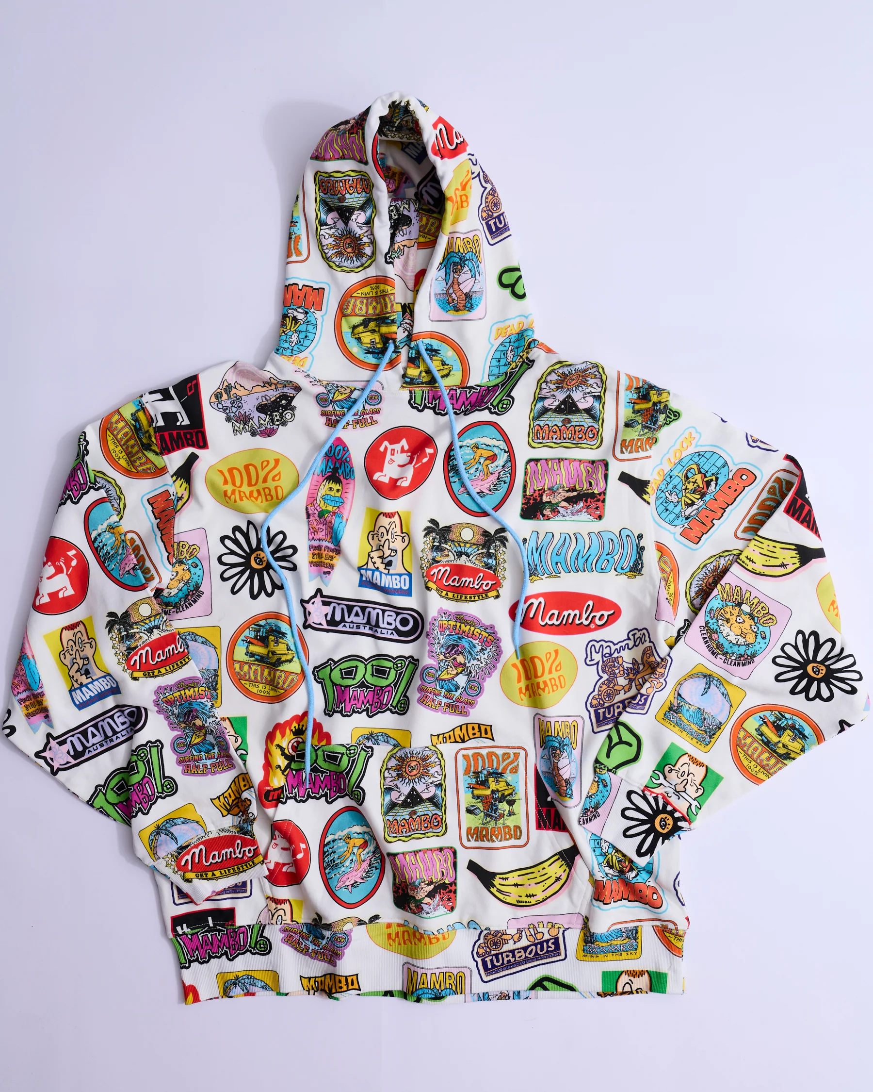 Kip&Co x Mambo Sticker Club Adult Organic Cotton Baggy Hoodie - Image 5