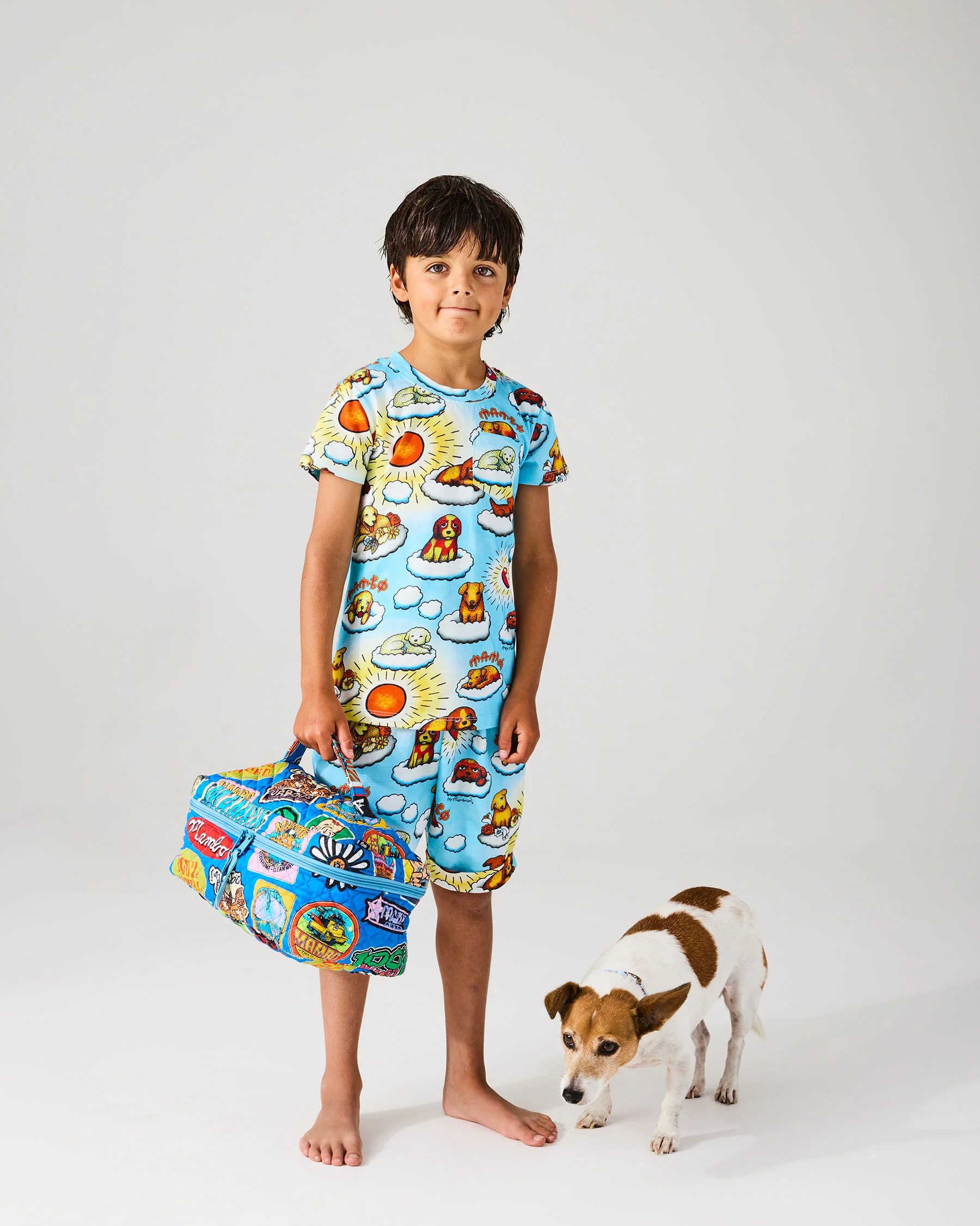 Kip&Co x Mambo Sticker Club Quilted Cotton Toiletry Case - Image 6