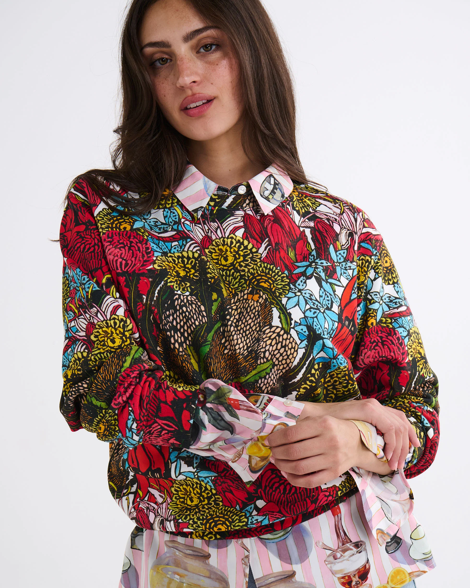 Kip&Co x Margaret Preston Bush Natives Adult Organic Cotton Sweater - Image 2