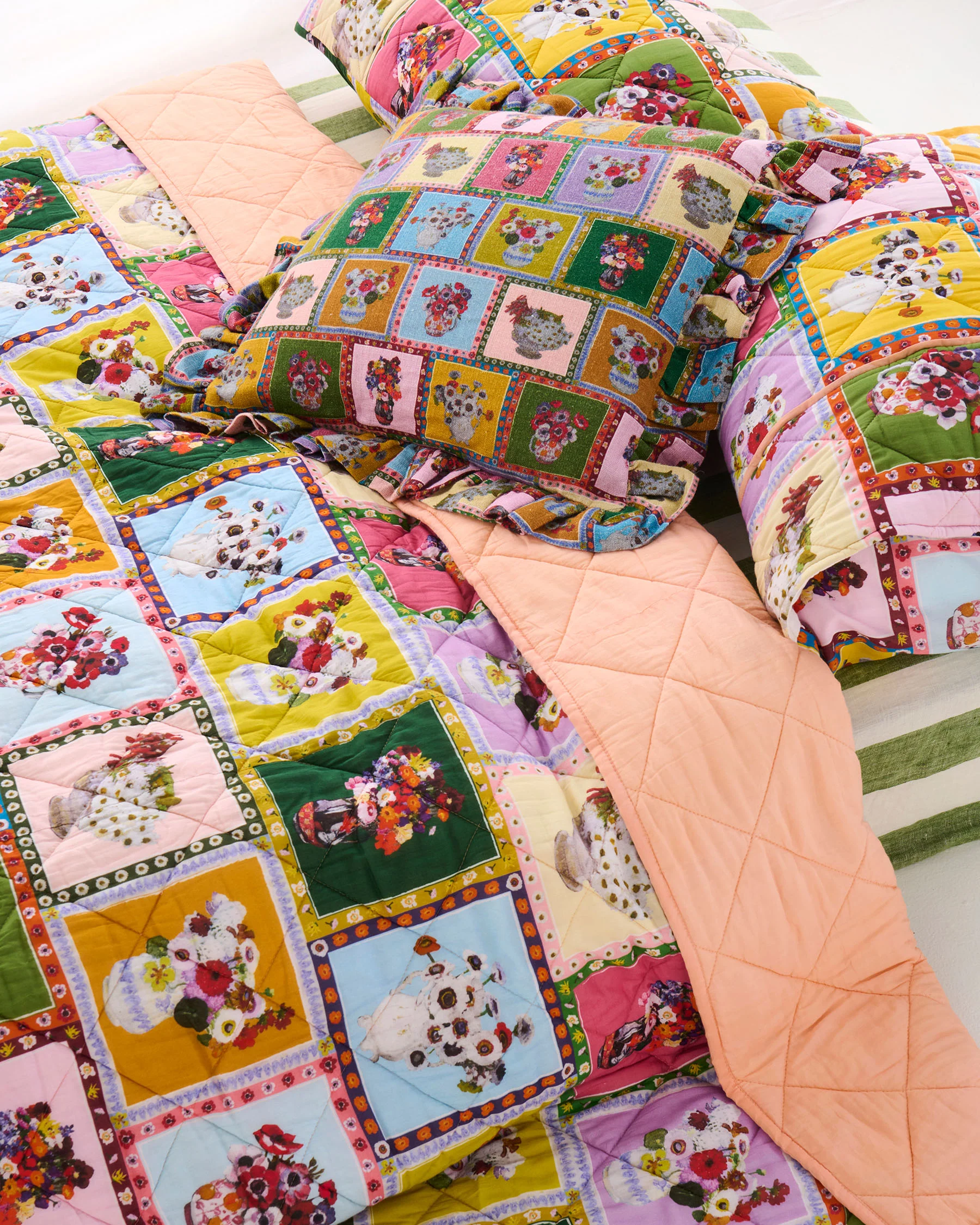 Kip&Co x Margaret Preston Margaret's Vase Frill Upholstery Cushion - Image 3