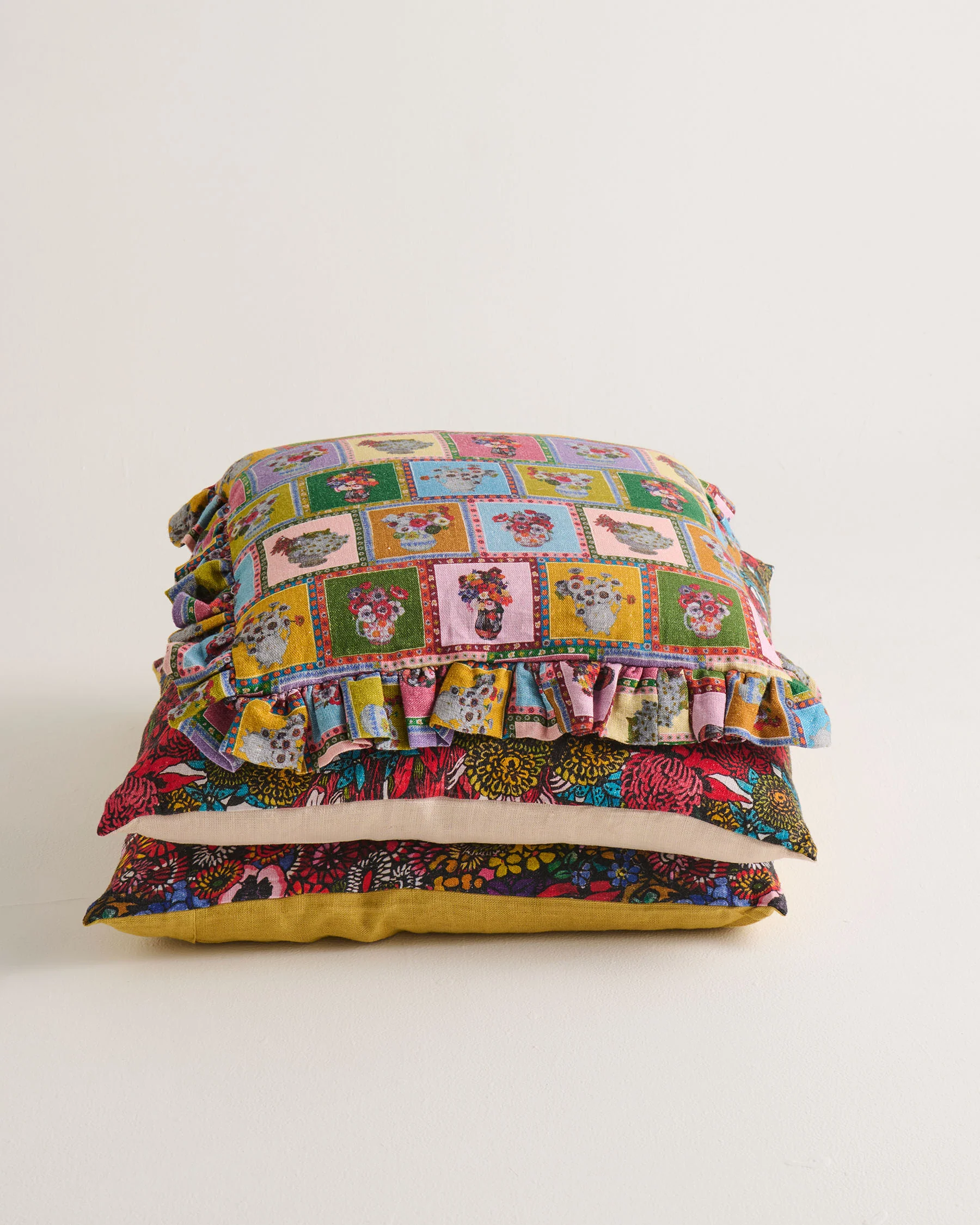 Kip&Co x Margaret Preston Margaret's Vase Frill Upholstery Cushion - Image 5