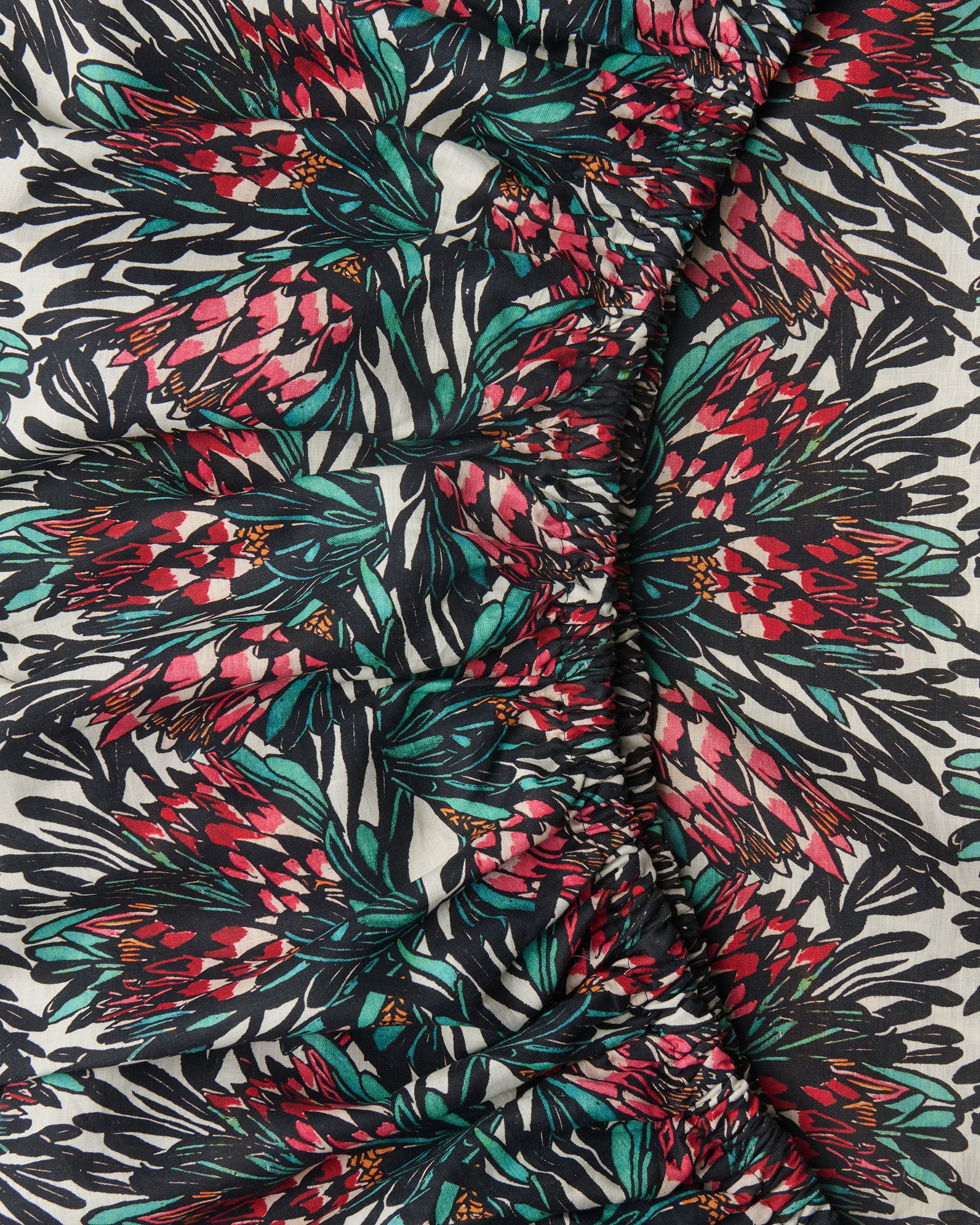 Kip&Co x Margaret Preston Protea Party Linen Fitted Sheet