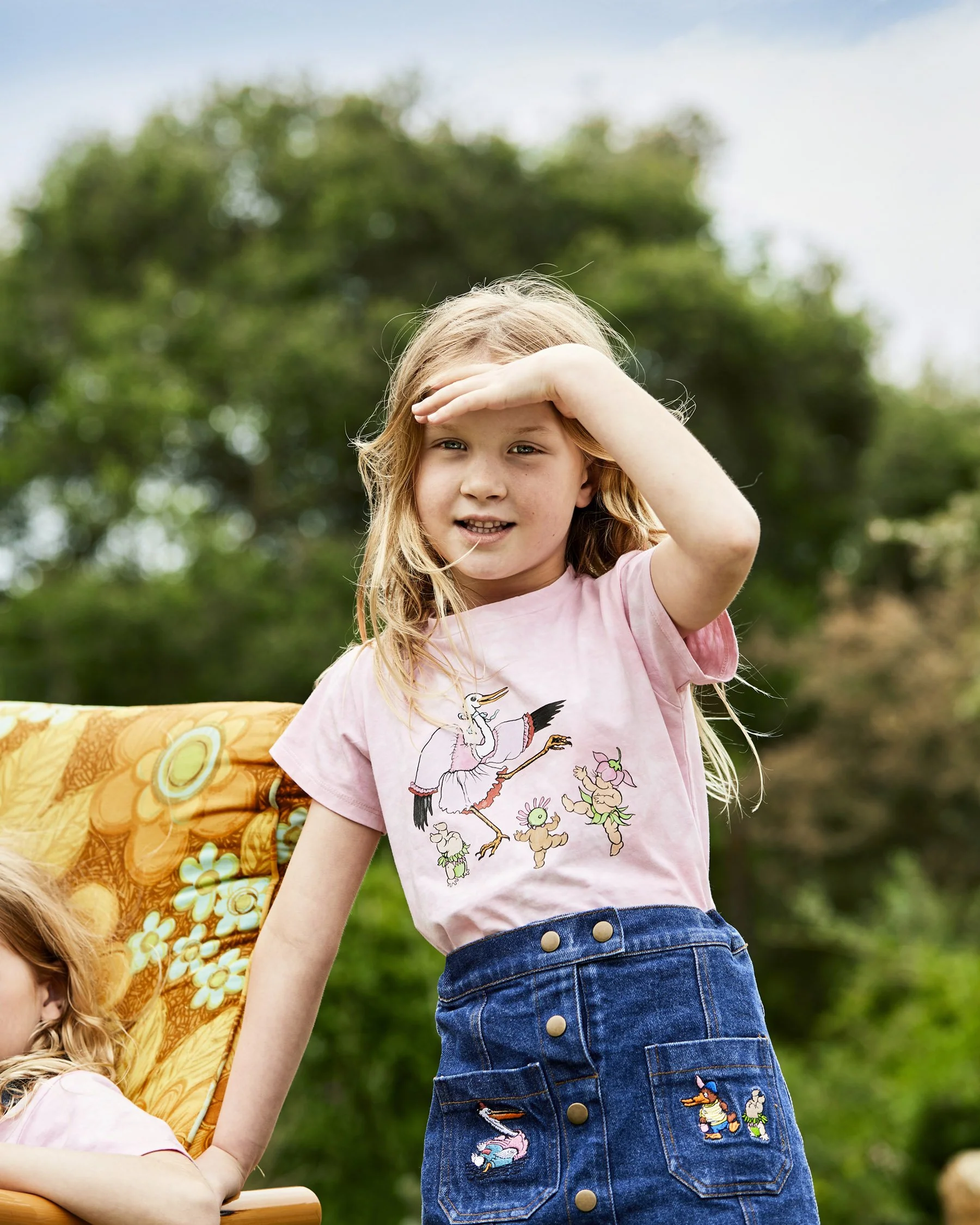 Kip&Co x May Gibbs Pocket Pals Denim Skirt - Image 4