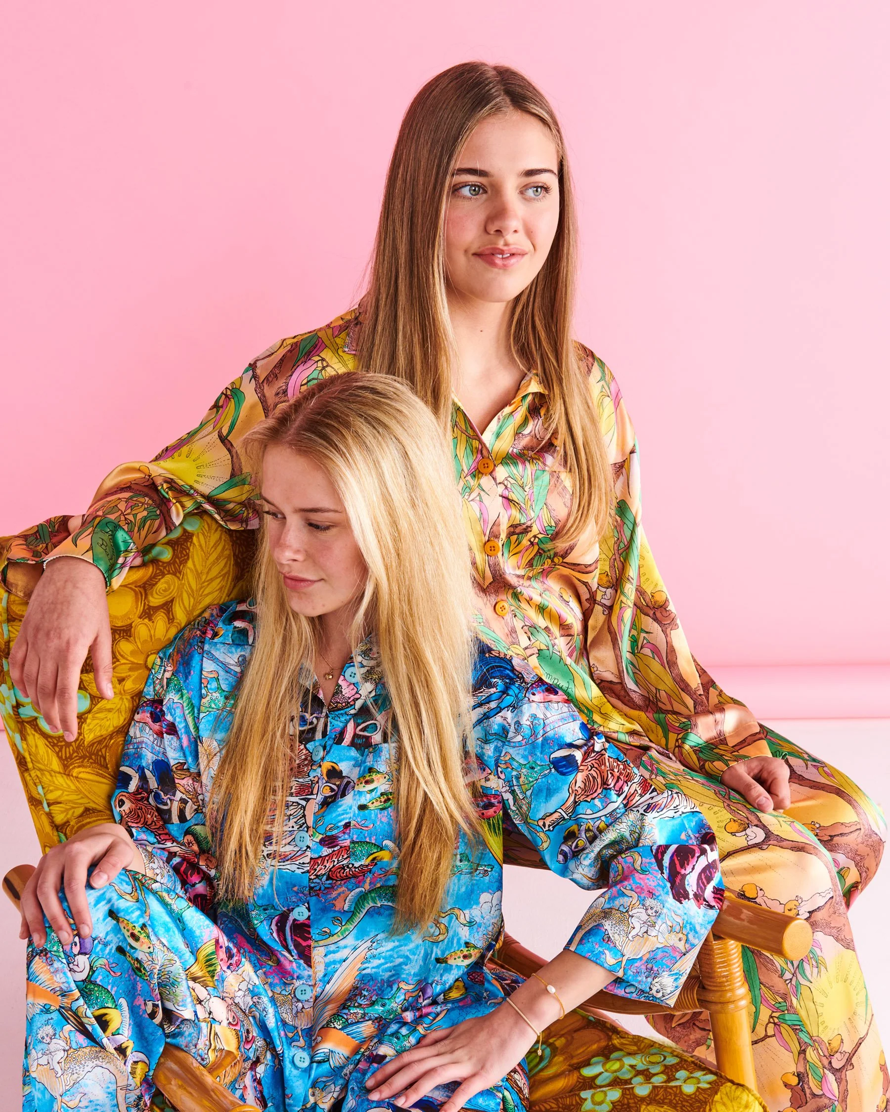 Kip&Co x May Gibbs Sunrise Delight Eco Satin Teen Long Sleeve Shirt & Pant Pyjama Set - Image 6