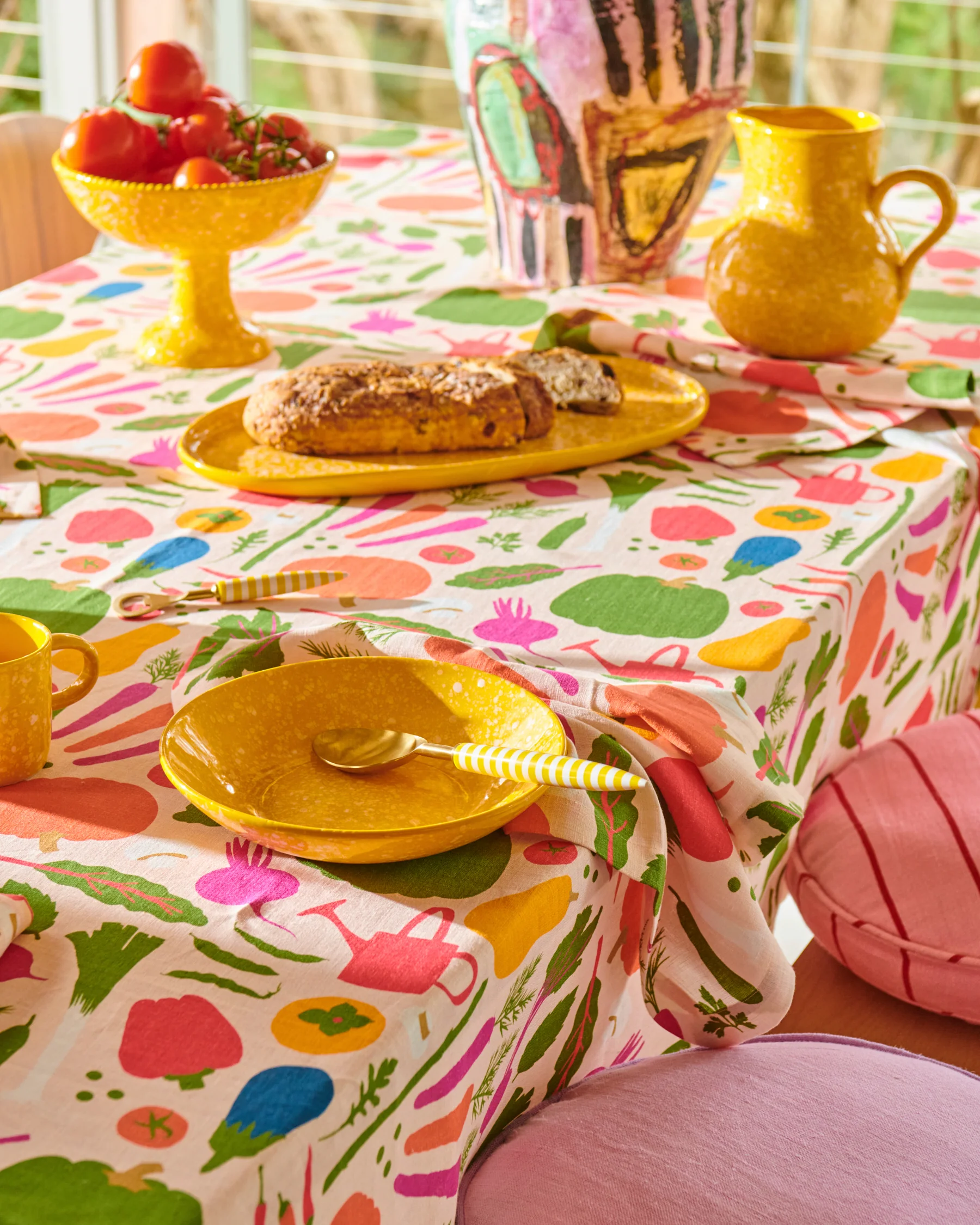 Kip&Co x Stephanie Alexander Stephanie's Harvest Linen Tablecloth - Image 4