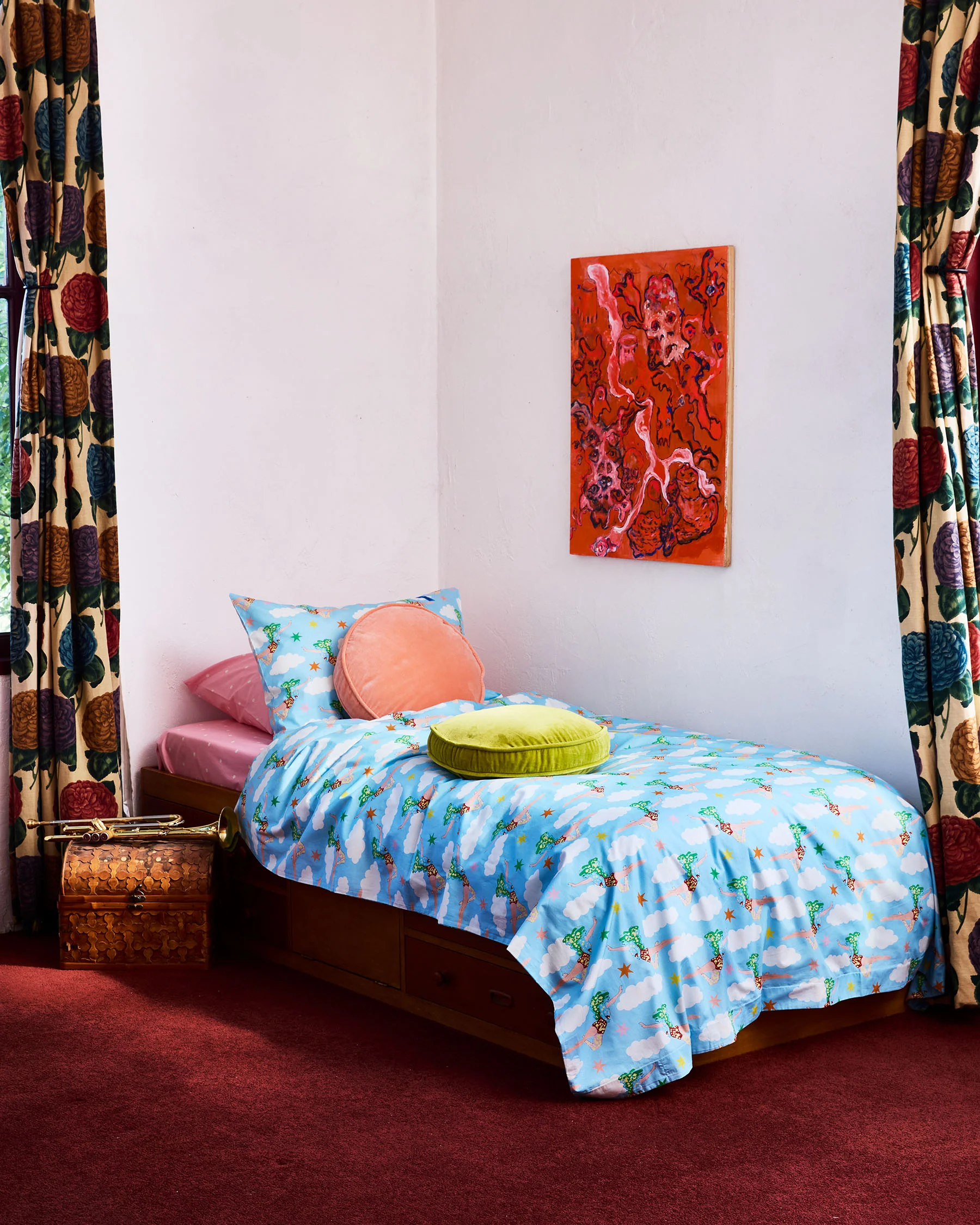 Kip&Co x The Beatles Lucy In The Sky With Diamonds Organic Cotton Pillowcase - Image 5