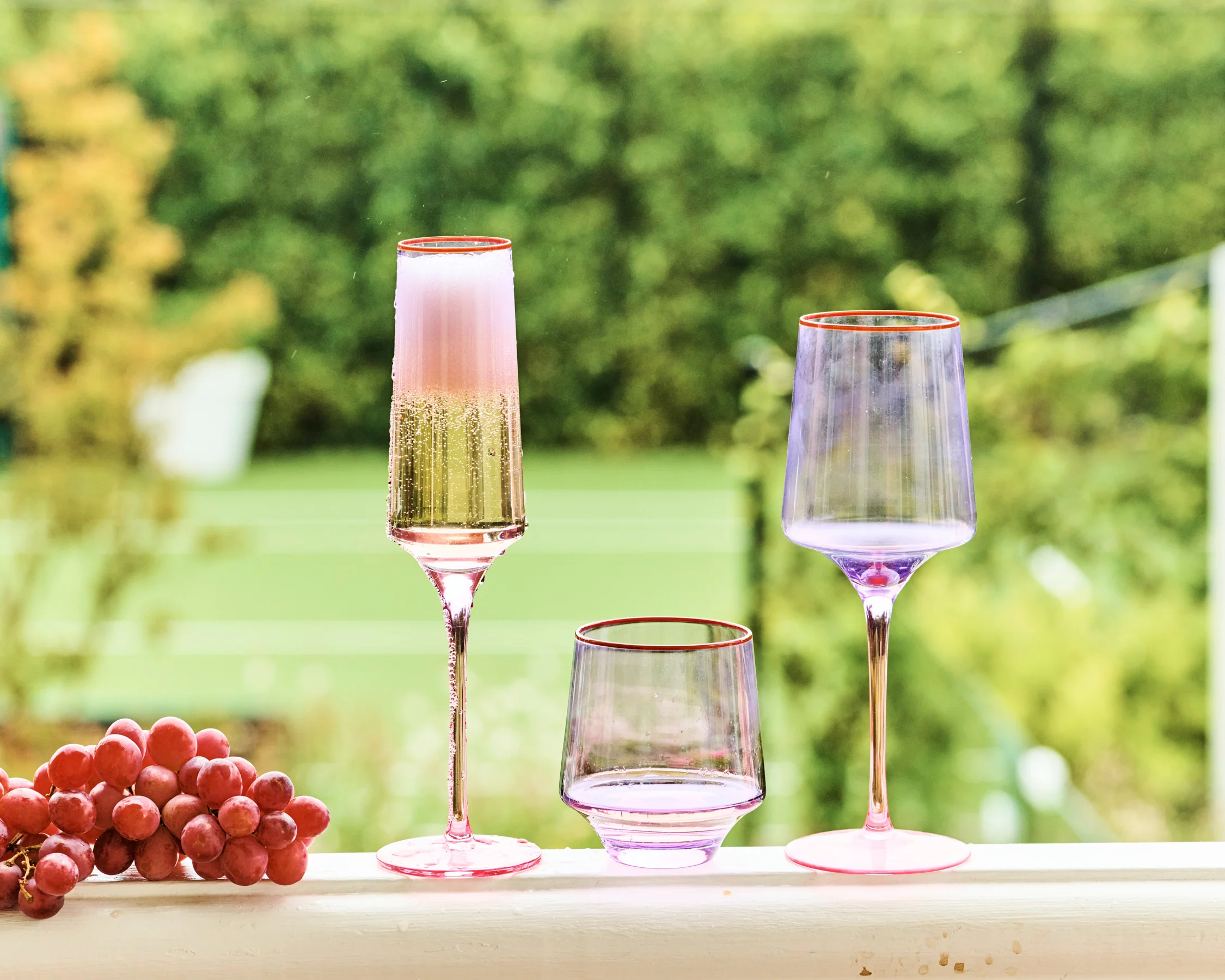 Lilac Colour Block Champagne Glass 2P Set - Image 8