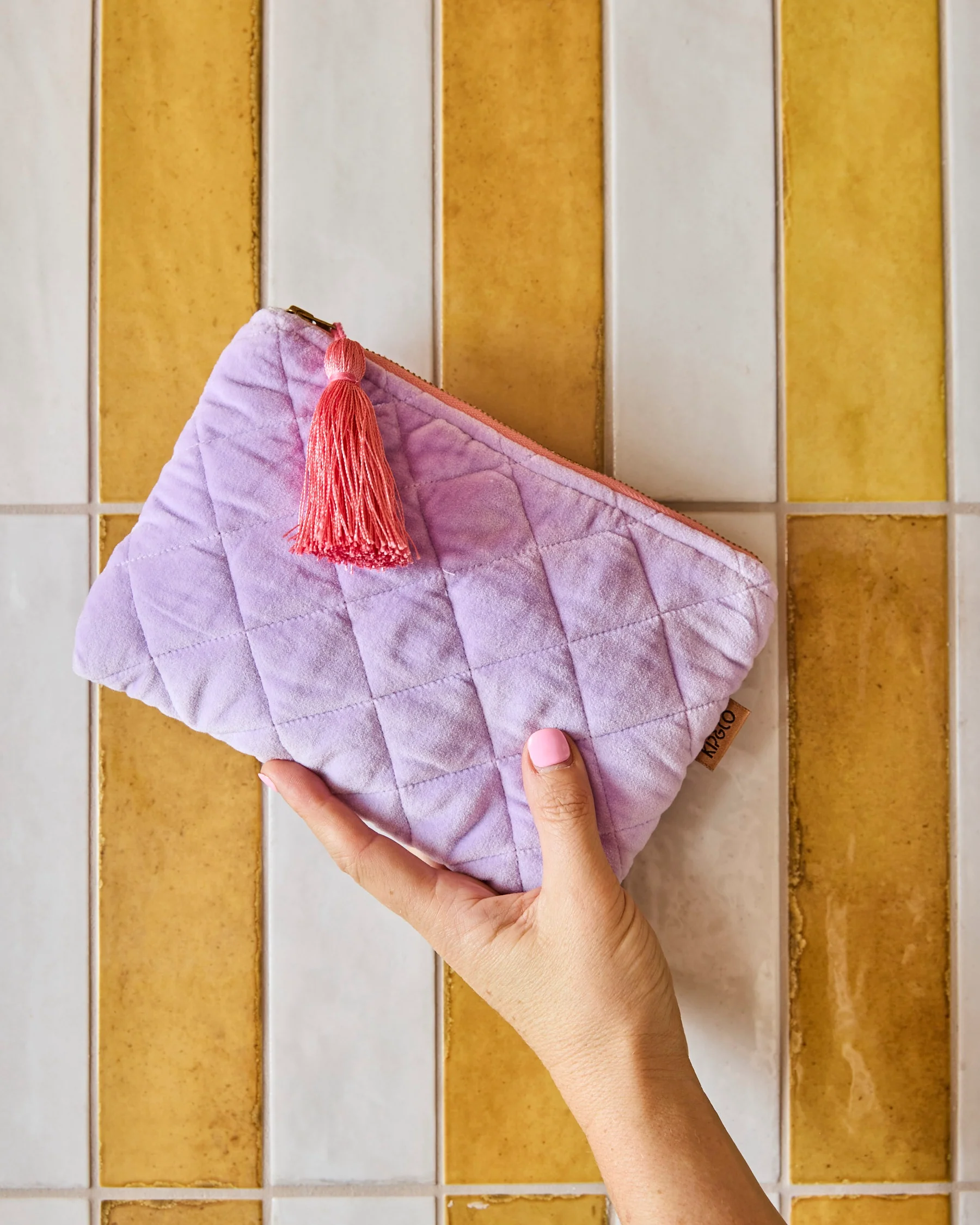 Lilac Velvet Cosmetics Purse - Image 2
