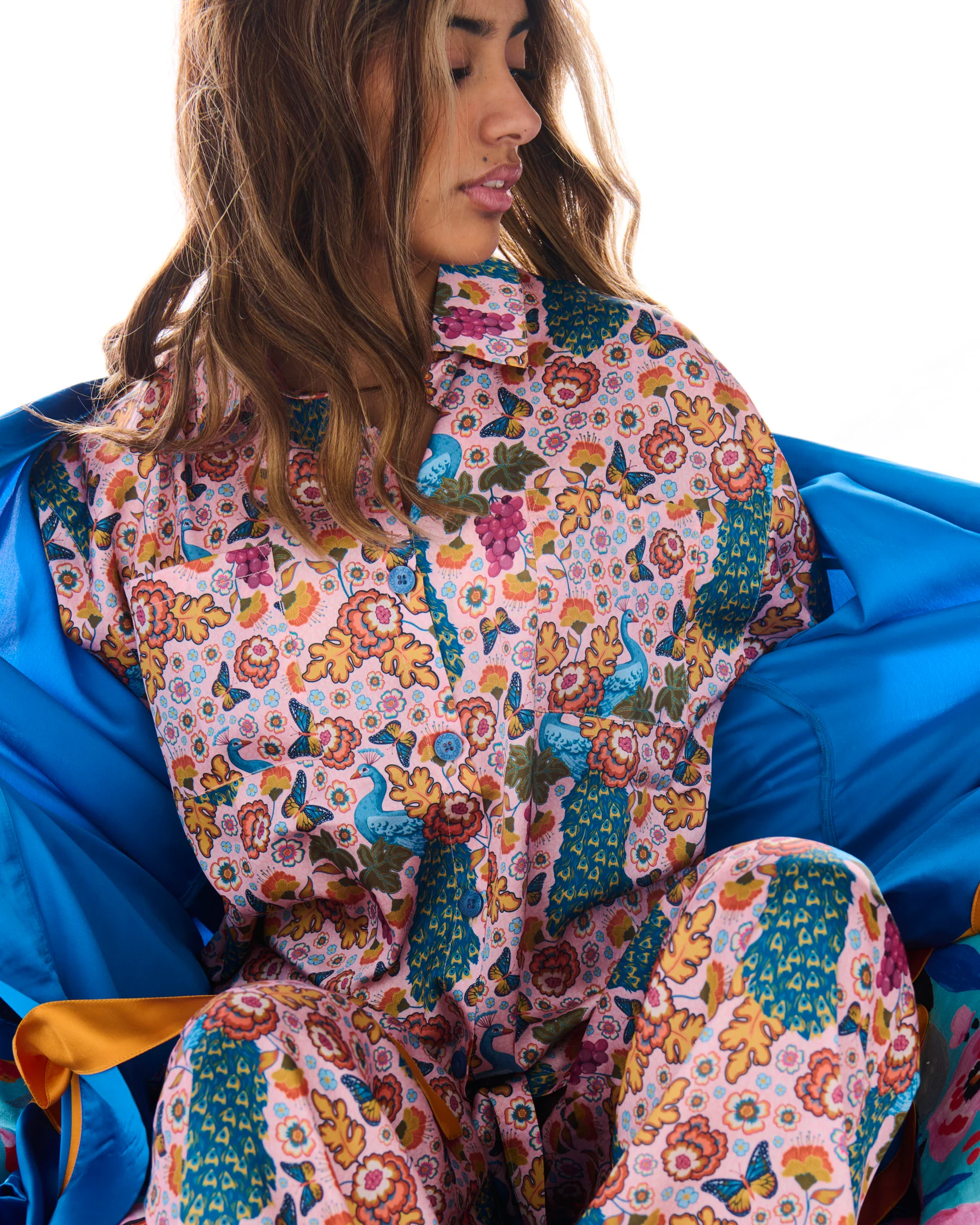 Lyon Eco Satin Long Sleeve Shirt & Pant Pyjama Set - Image 7