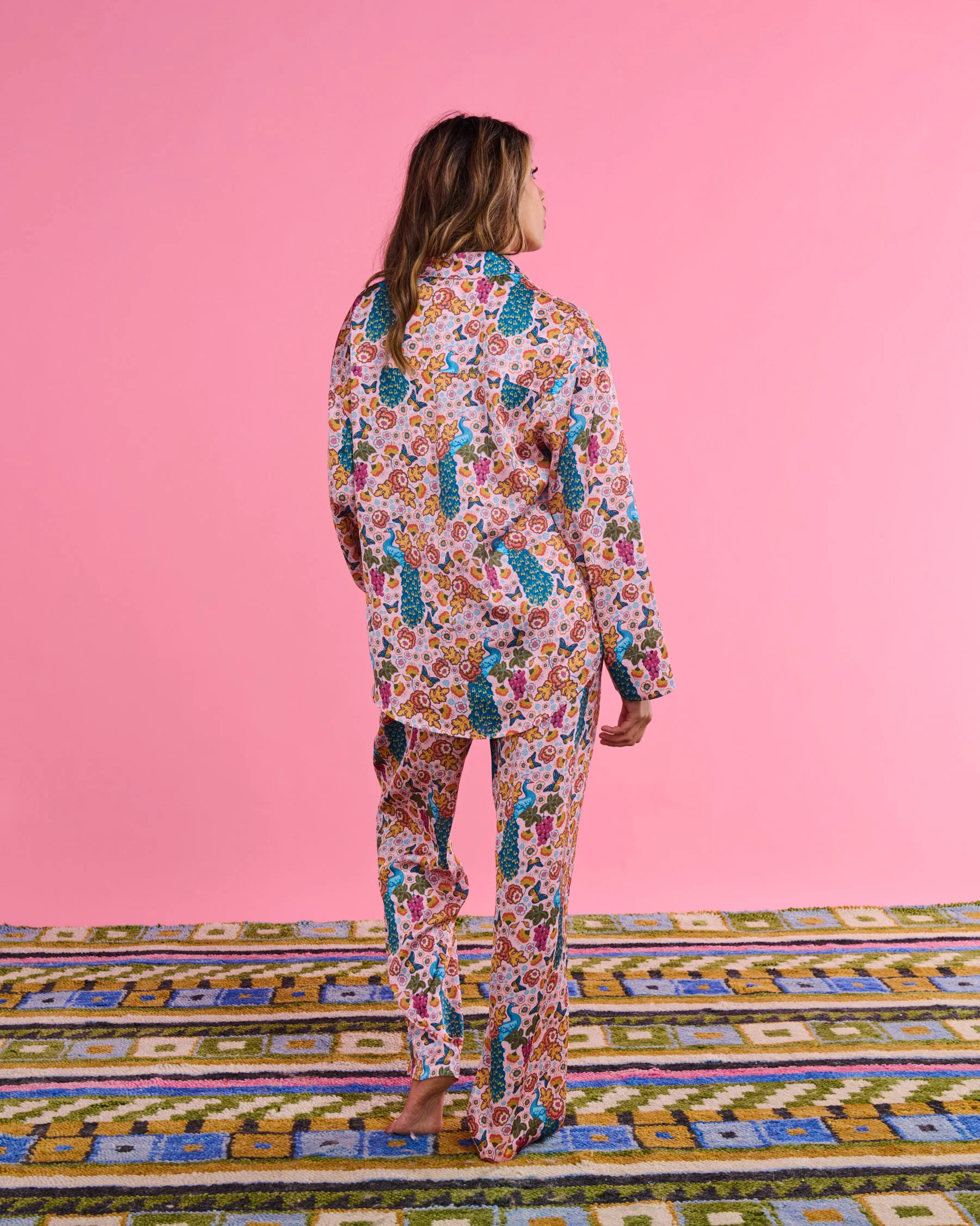 Lyon Eco Satin Long Sleeve Shirt & Pant Pyjama Set - Image 9