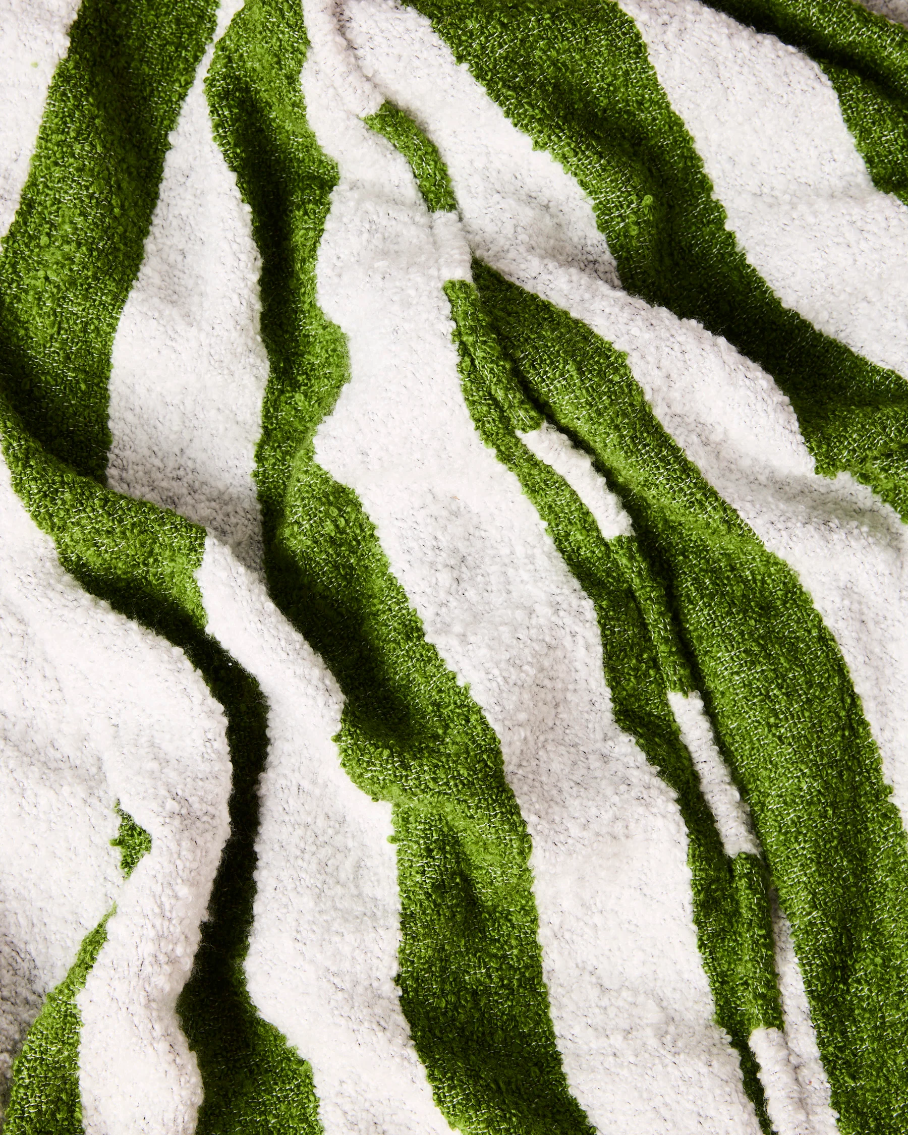 Moss Stripe Boucle Beanbag - Image 6