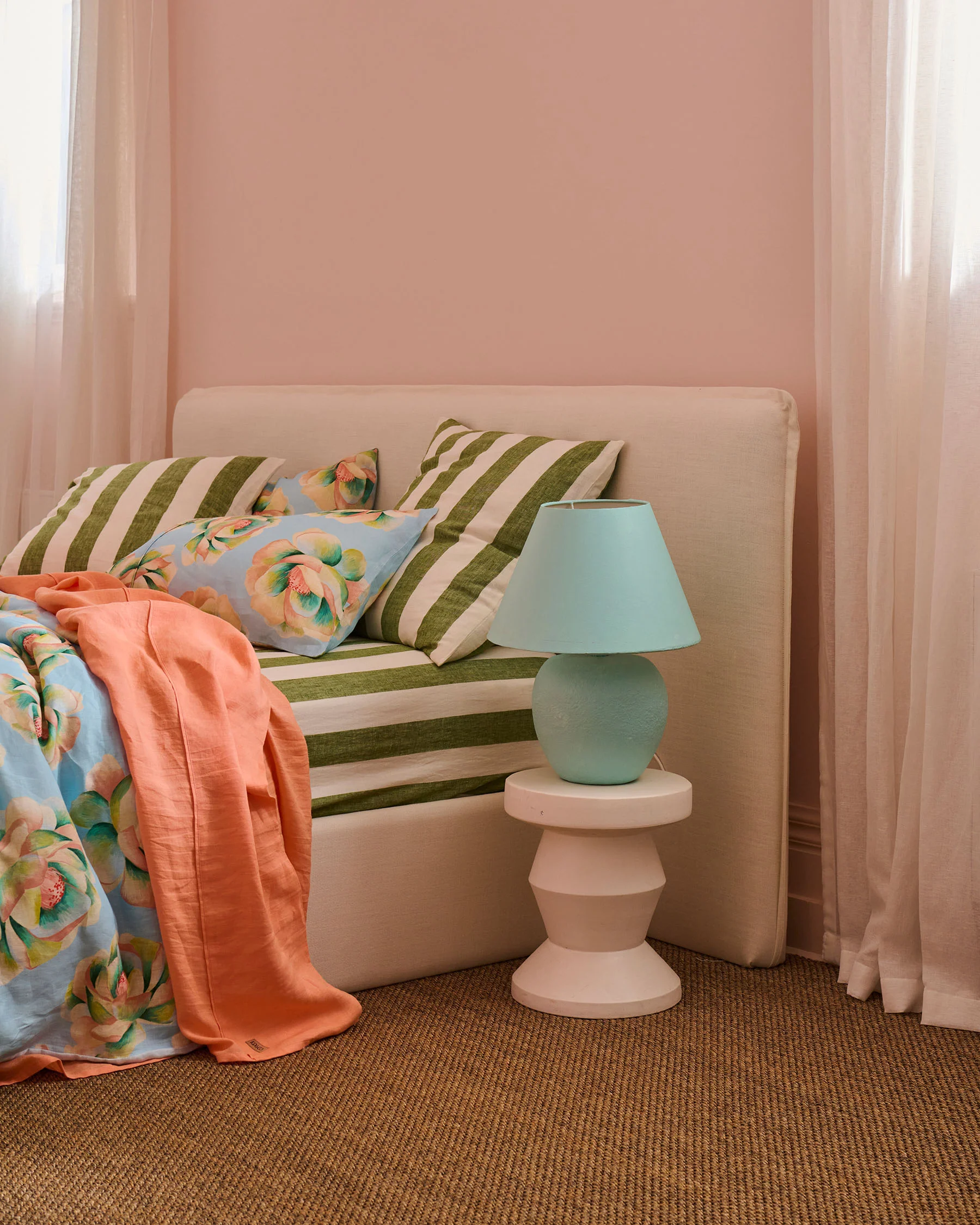 Moss Stripe Linen European Pillowcases - Image 6