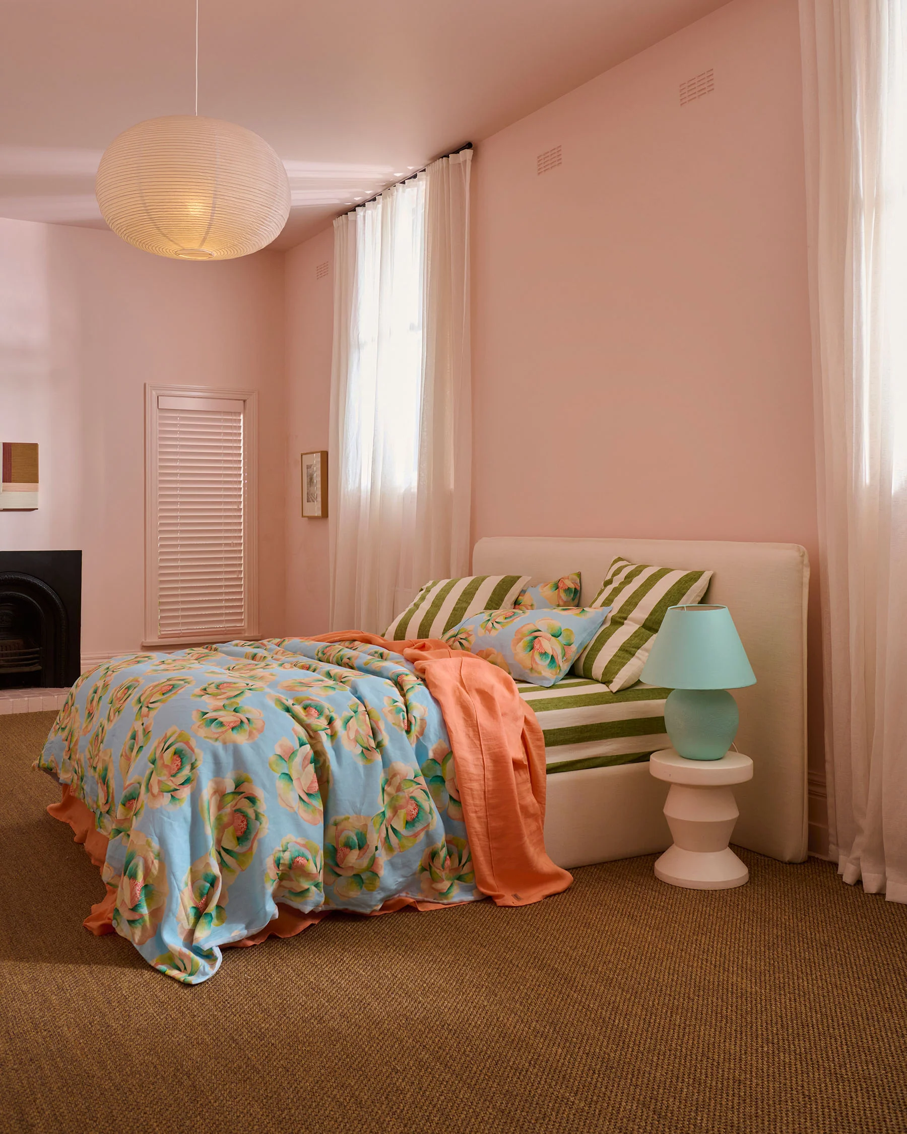 Moss Stripe Linen European Pillowcases - Image 7