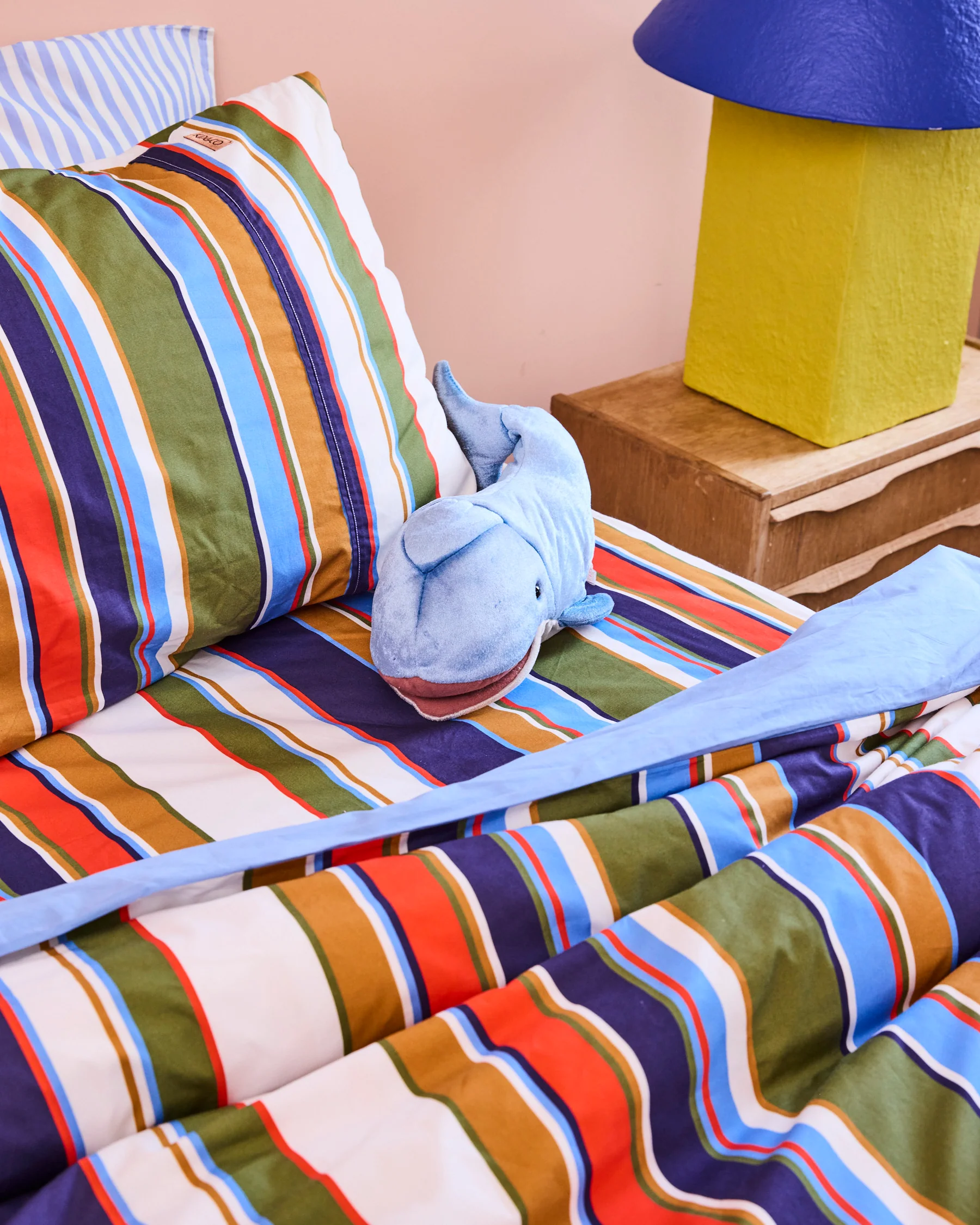 Nautical Stripe Organic Cotton Quilt Cover - Image 3