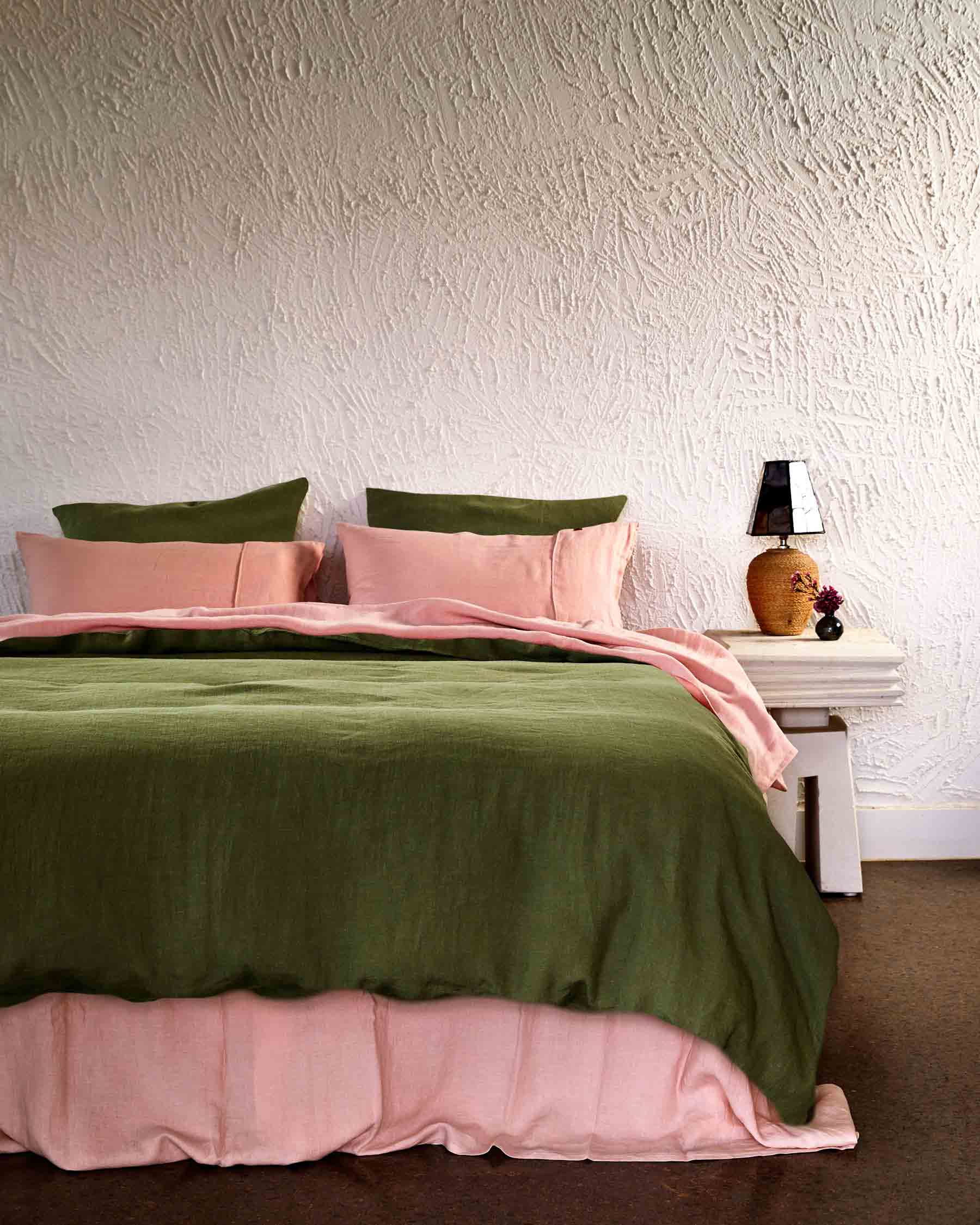 Olive Linen Quilt Cover (US) - Image 5