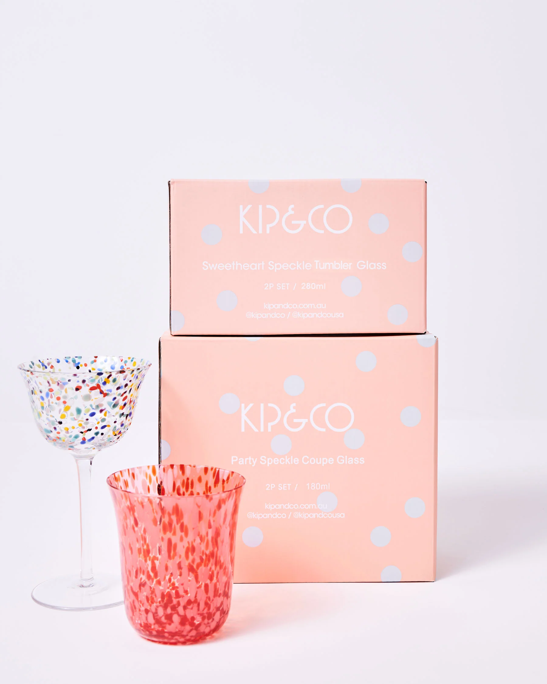 Party Speckle Coupe Glass 2P Set - Image 10