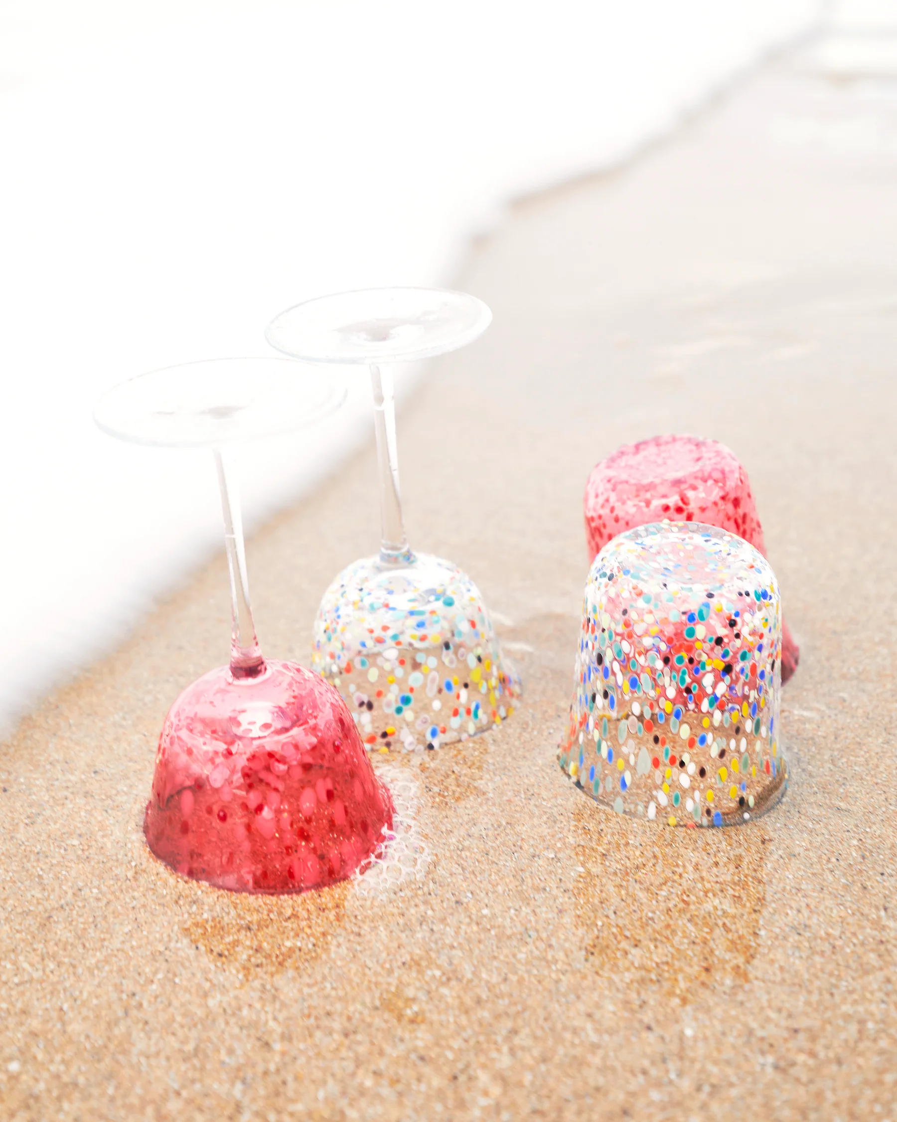 Party Speckle Coupe Glass 2P Set - Image 4