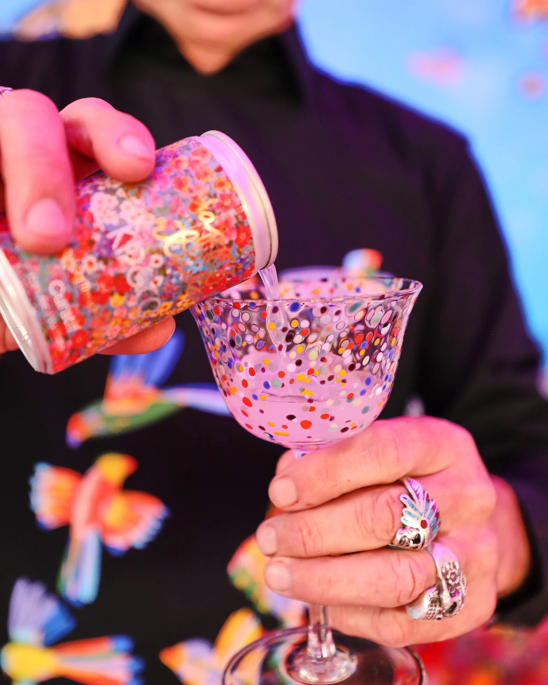Party Speckle Coupe Glass 2P Set - Image 7