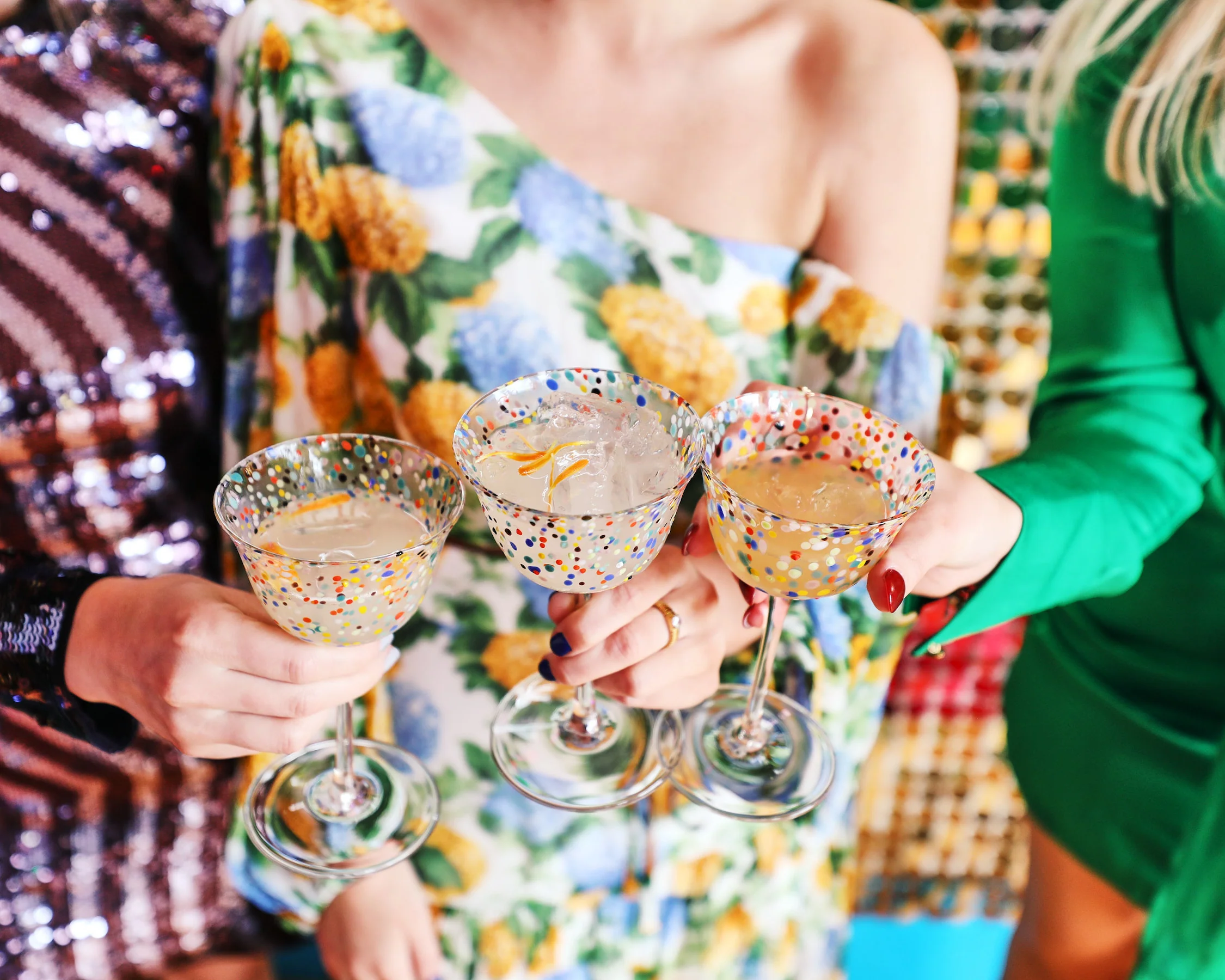 Party Speckle Coupe Glass 2P Set - Image 8