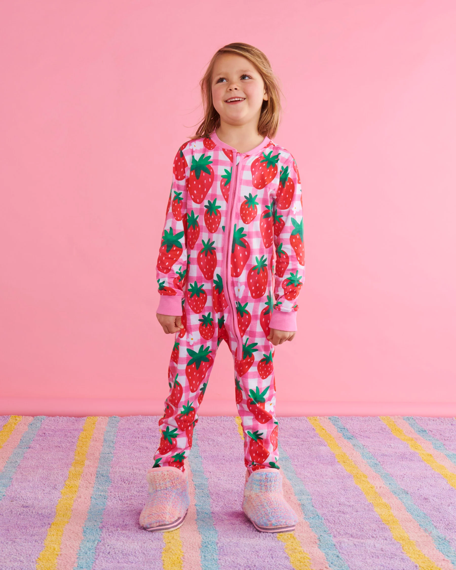 Pastel Dreams Tartan Sherpa Kids Ankle Boot - Image 3
