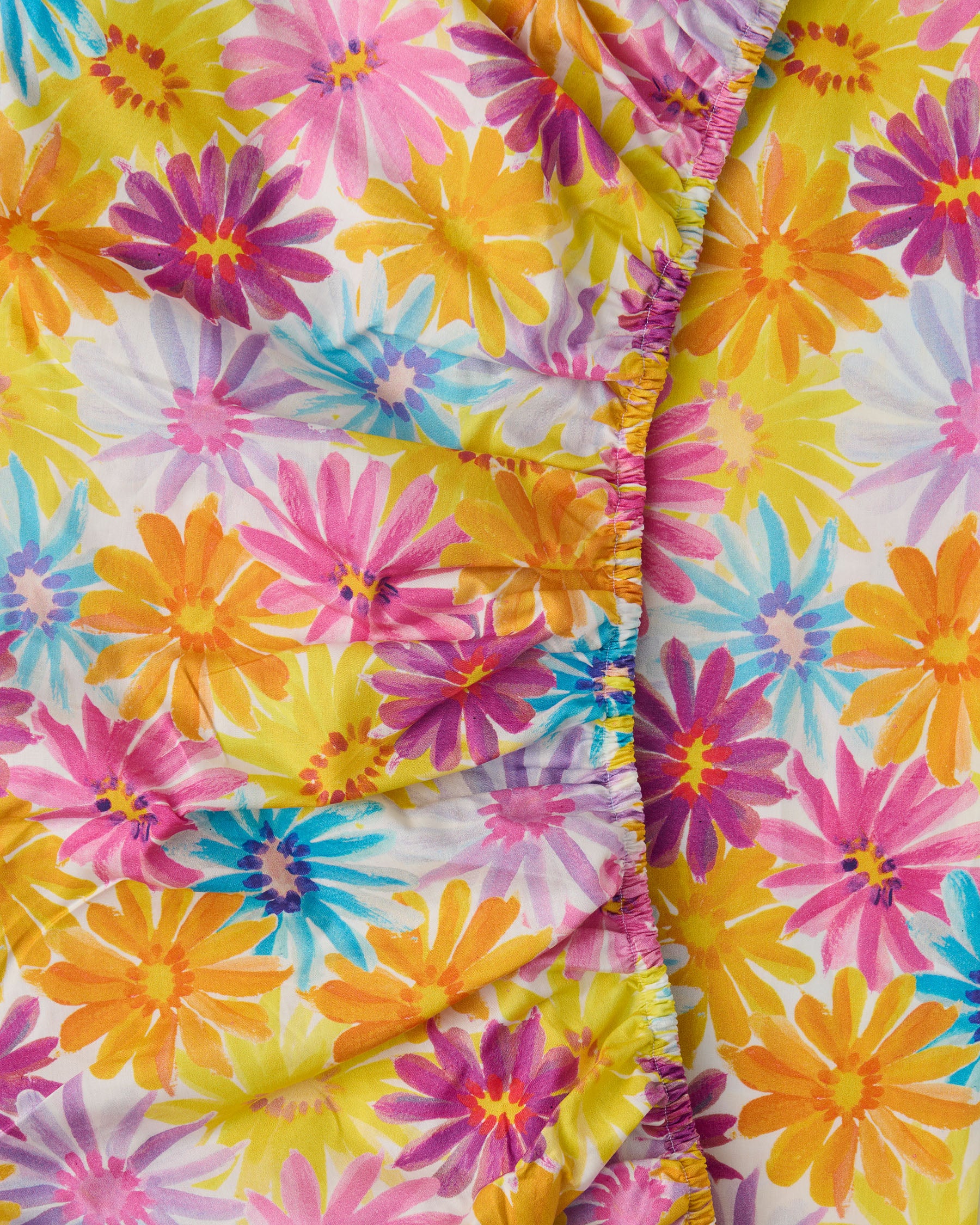 Petal Power Organic Cotton Baby Fitted Sheet