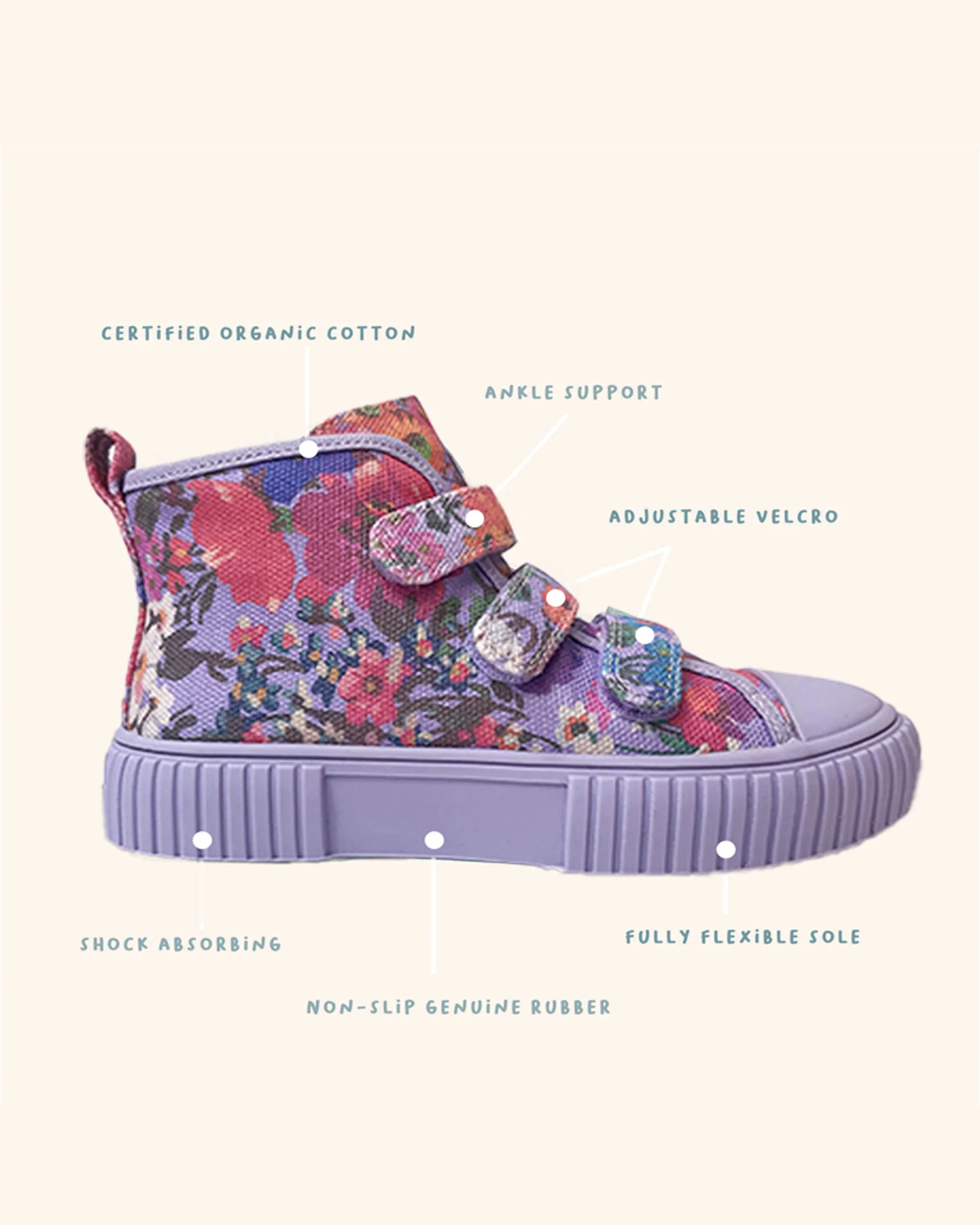Piccolini x Kip&Co Big Stripe High Top Sneaker - Image 7