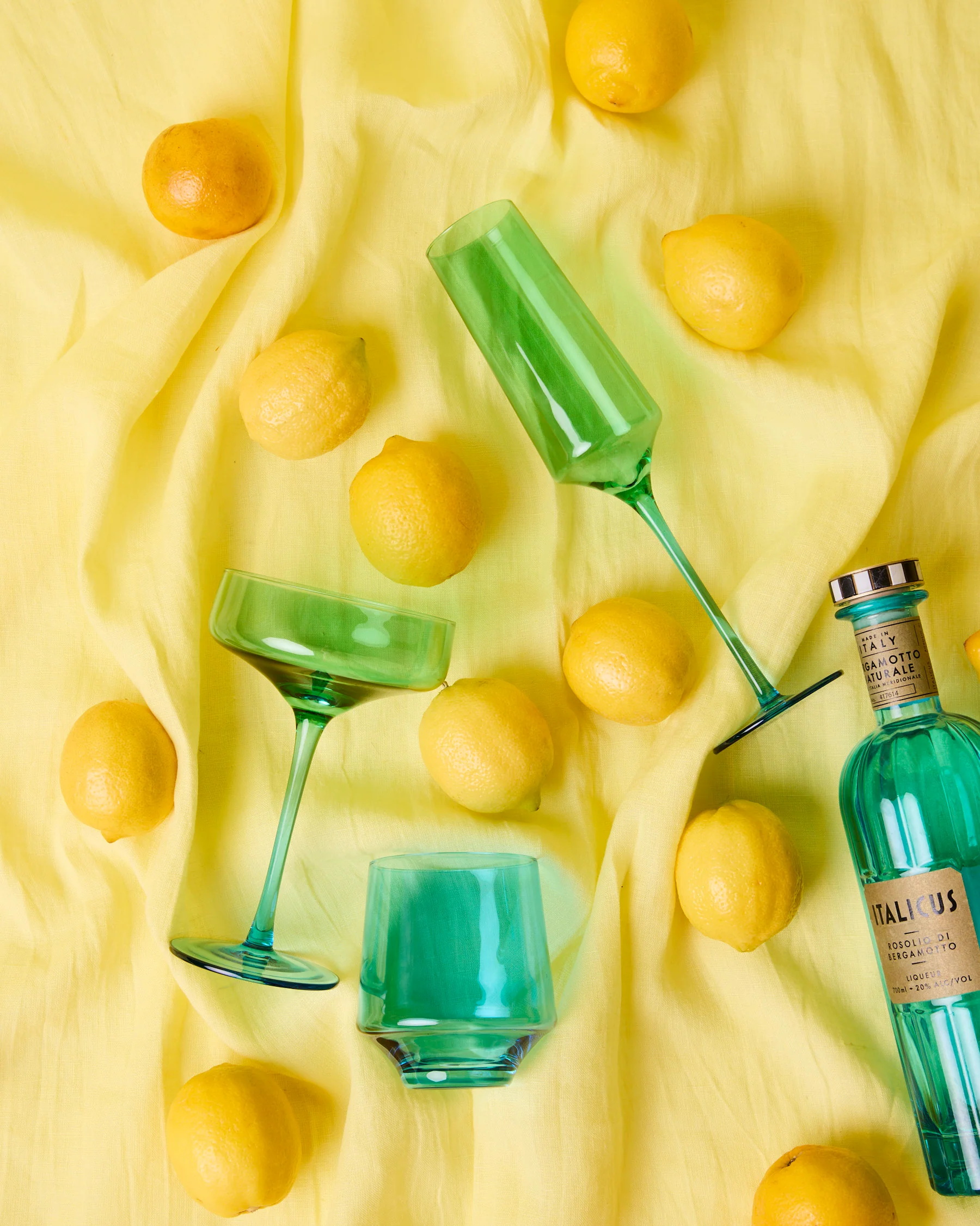 Pistachio Crush Champagne Glass 2P Set - Image 2