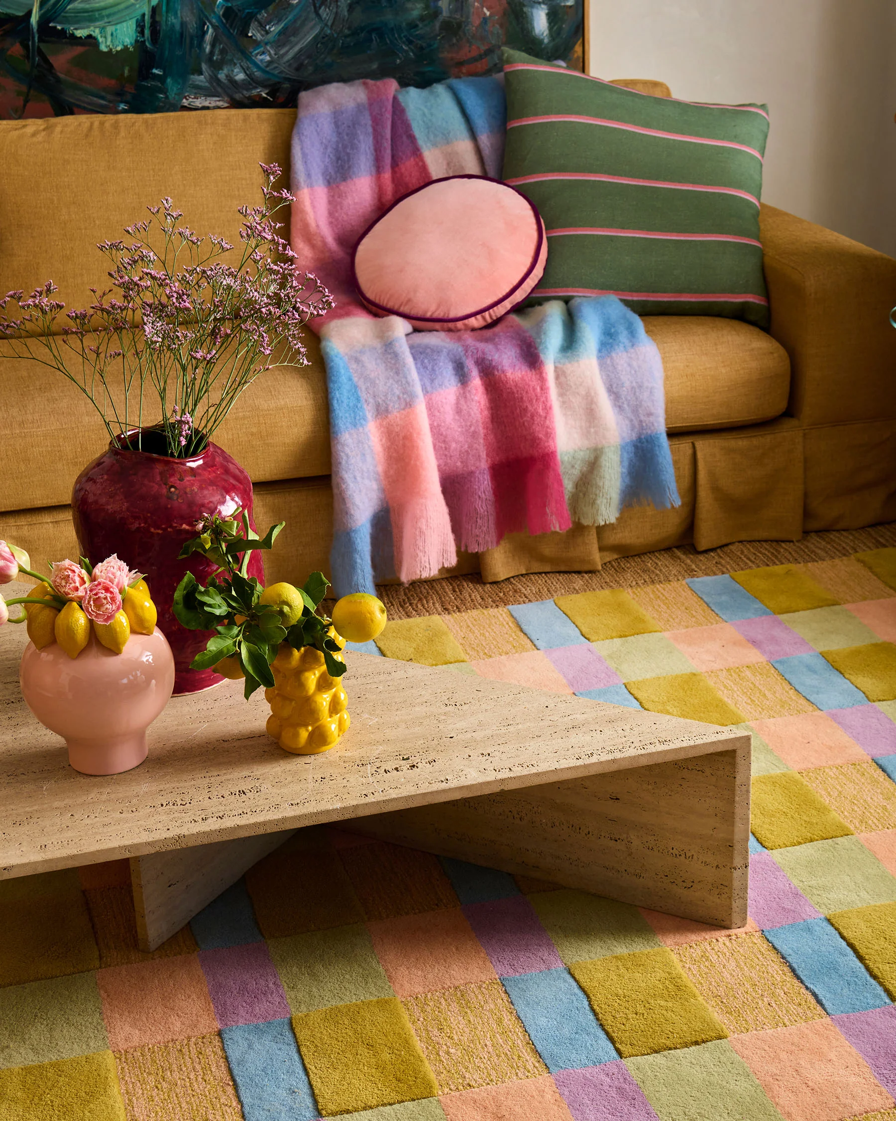 Plum Jam Velvet Pea Cushion - Image 5