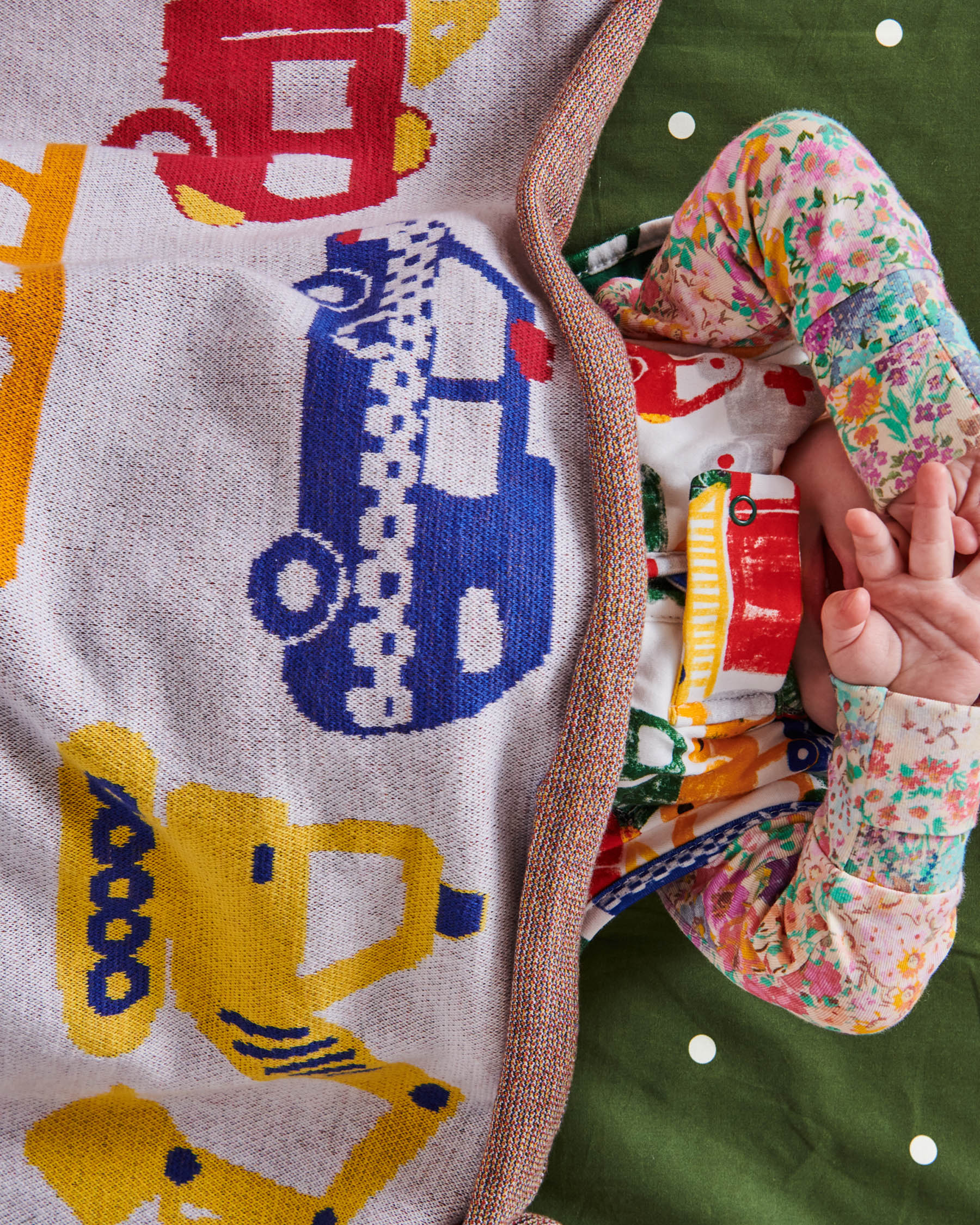 Polkadot Cactus Organic Cotton Baby Fitted Sheet - Image 5
