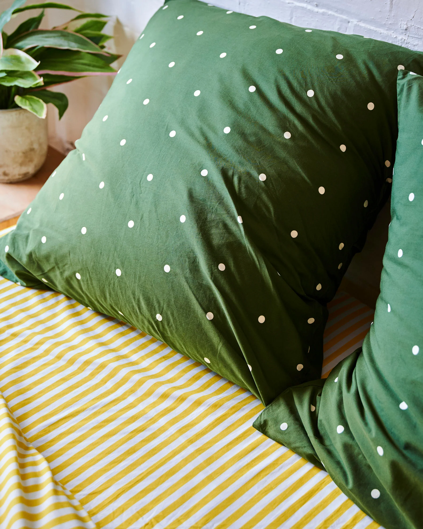 Polkadot Cactus Organic Cotton European Pillowcases - Image 3