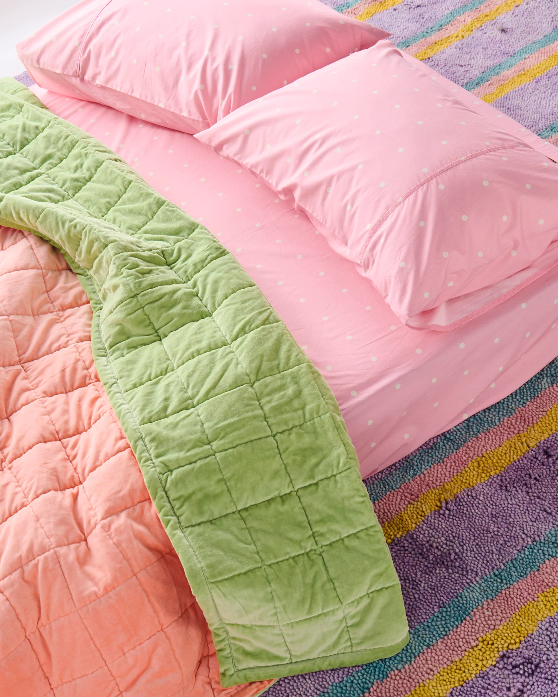 Polkadot Strawberry Organic Cotton Fitted Sheet - Image 2
