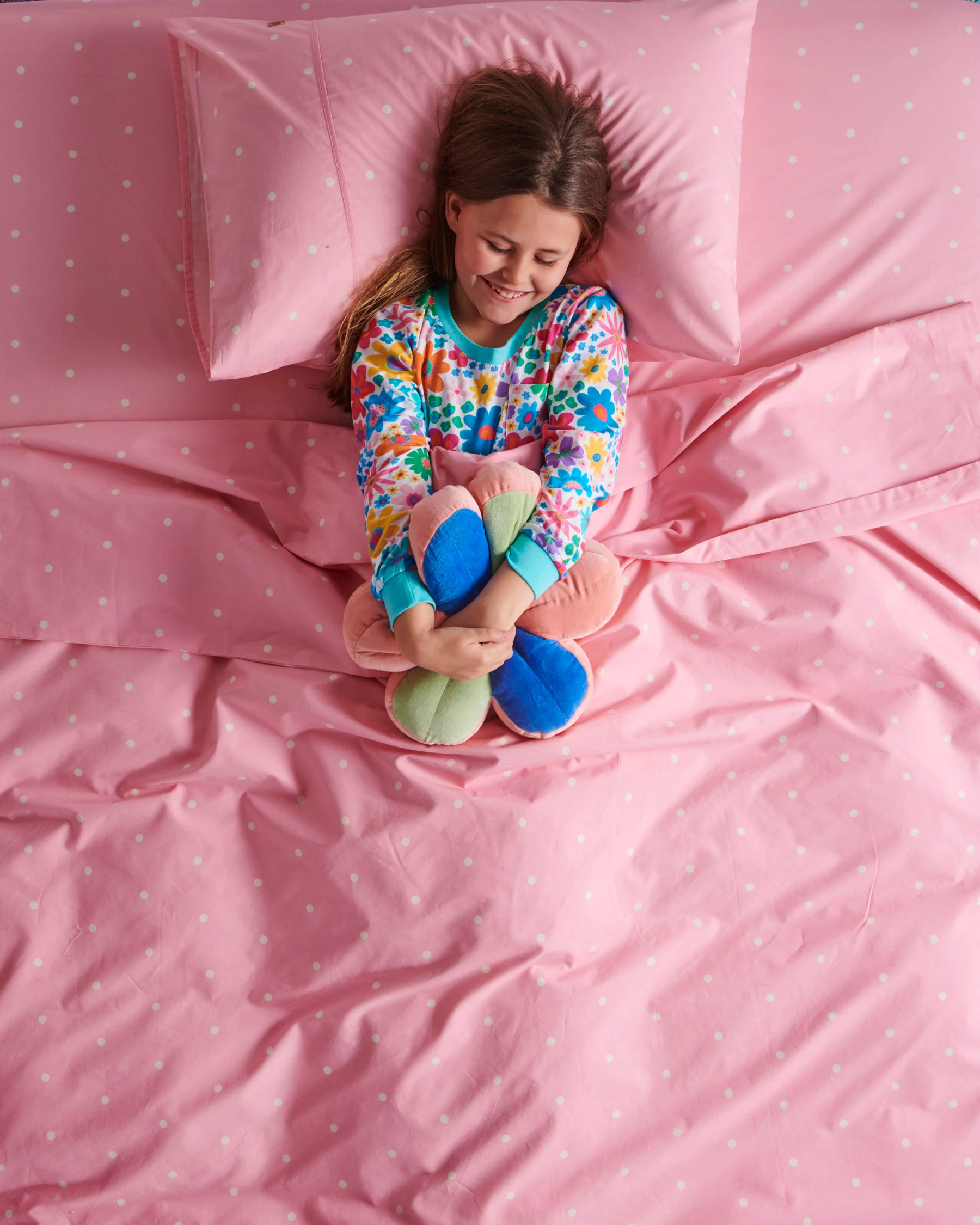 Polkadot Strawberry Organic Cotton Fitted Sheet - Image 6