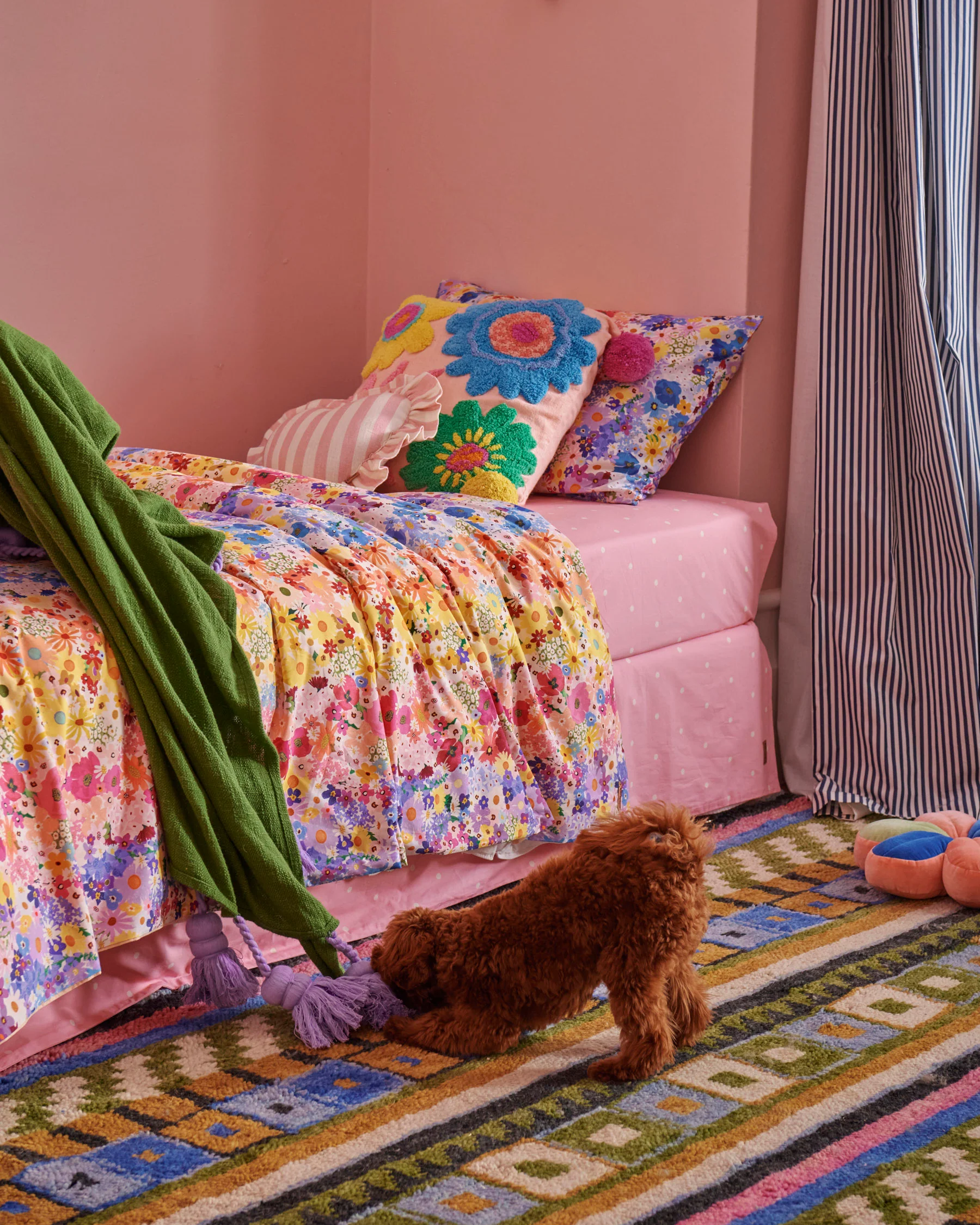 Polkadot Strawberry Organic Cotton Fitted Sheet - Image 7