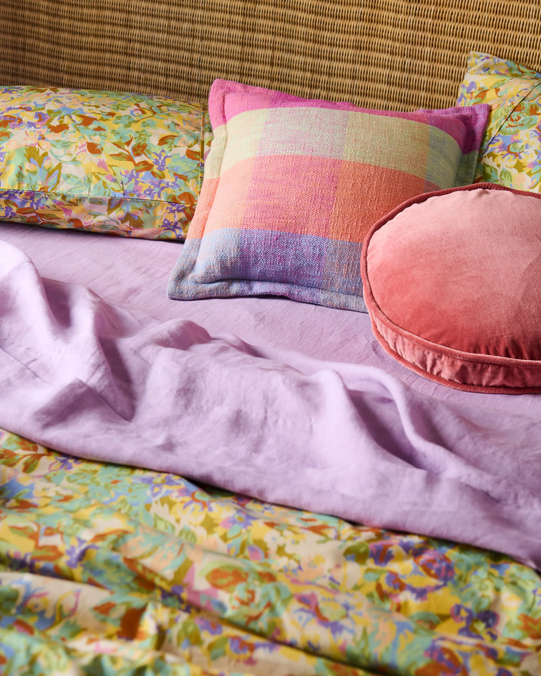 Ponza Tartan Woven Cushion - Image 3