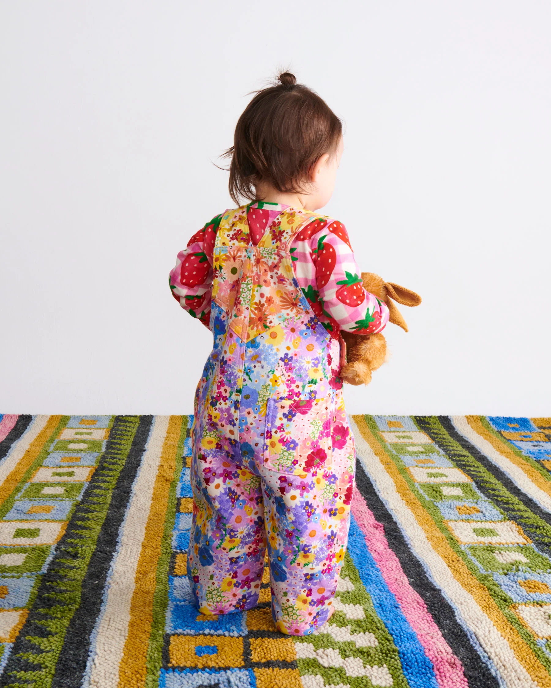 Posie Lane Organic Cotton Quilted Fleece Overalls - Image 4
