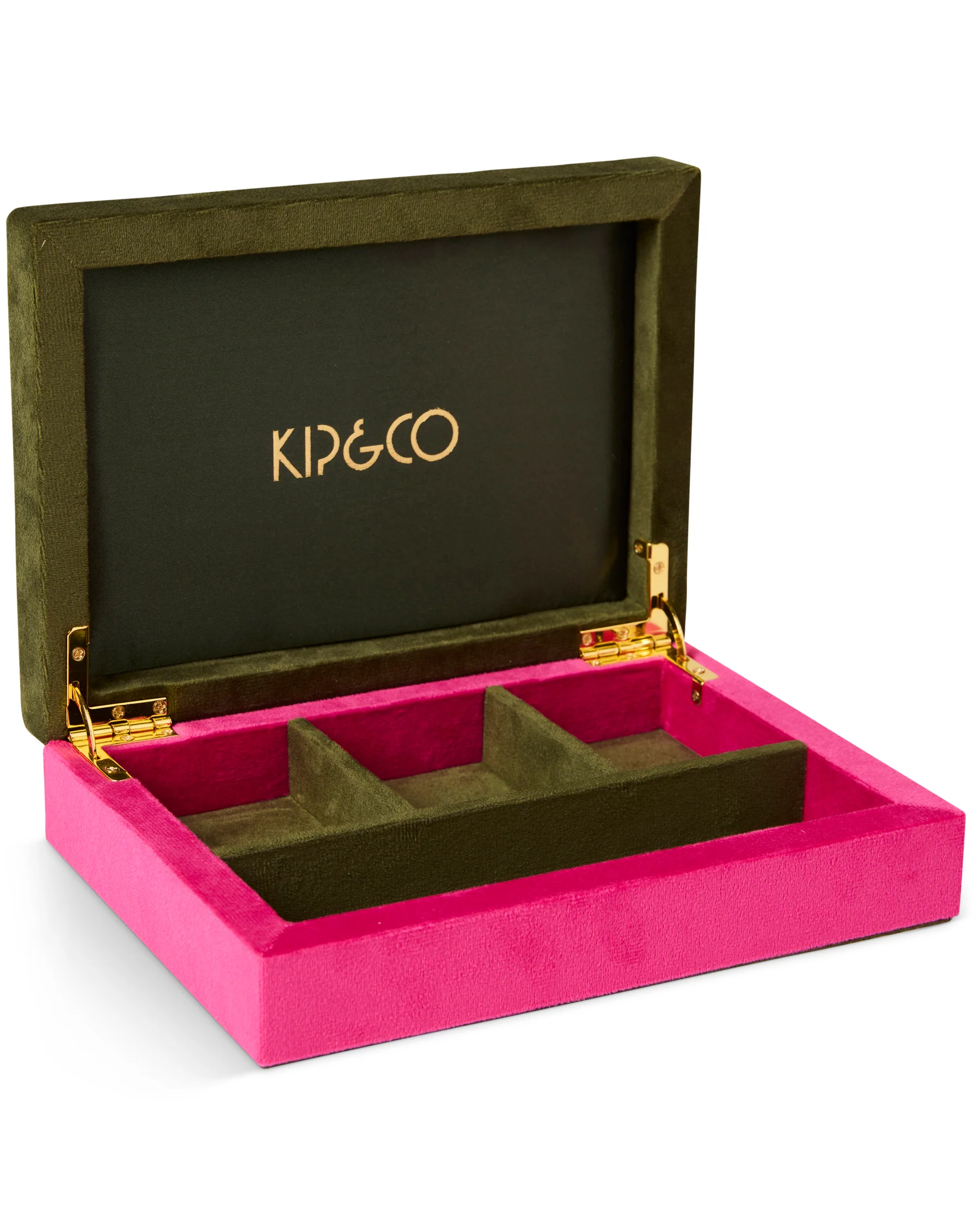 Prickly Pear Velvet Jewellery Box Small