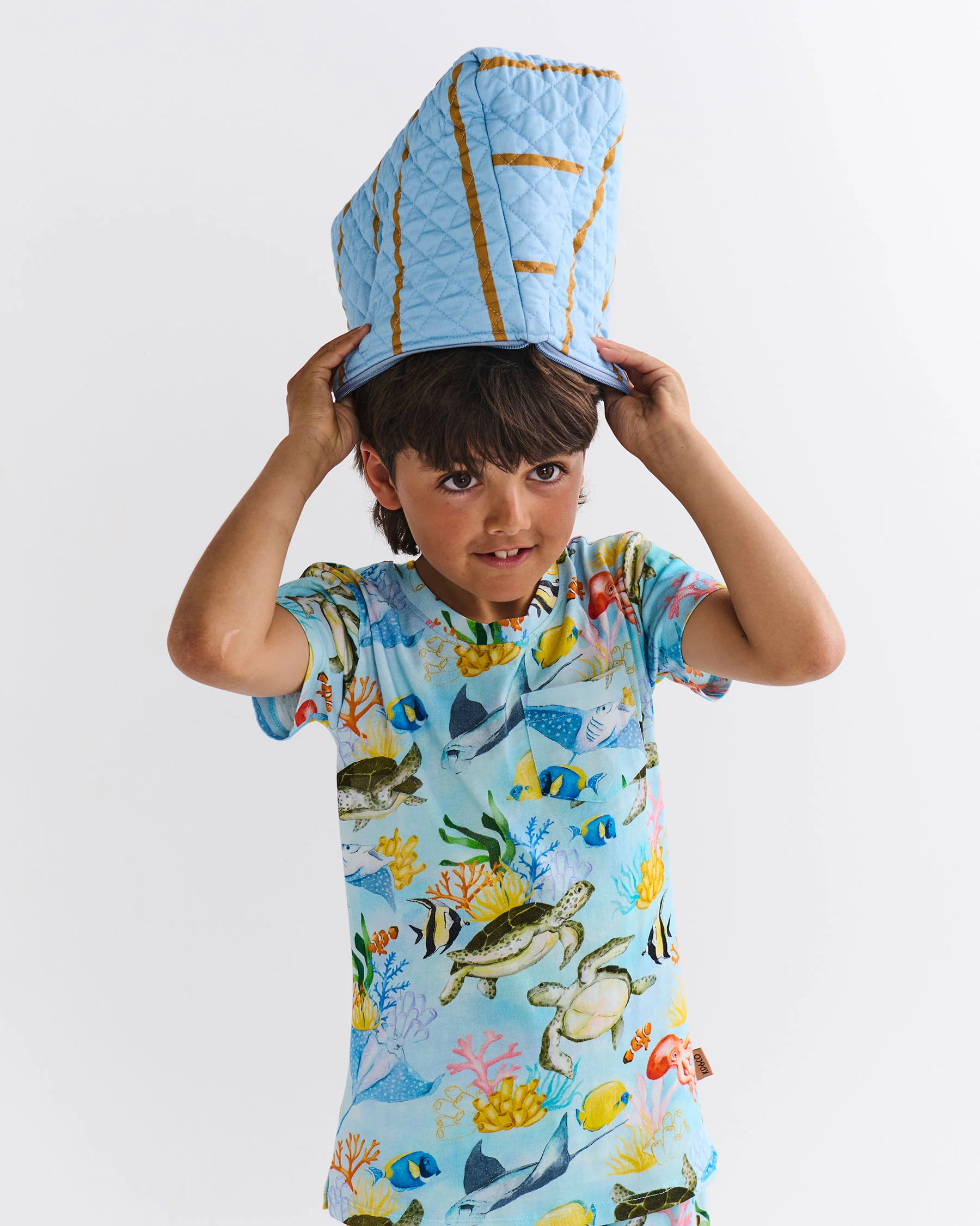 Reef Life Kids Organic Cotton Short Sleeve Tee & Short Pyjama Set - Image 3