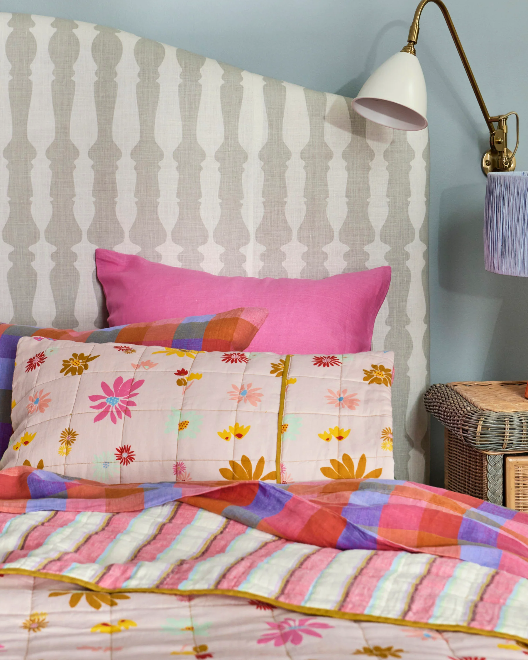 Rise And Shine Reversible Linen Quilted Pillowcases - Image 5