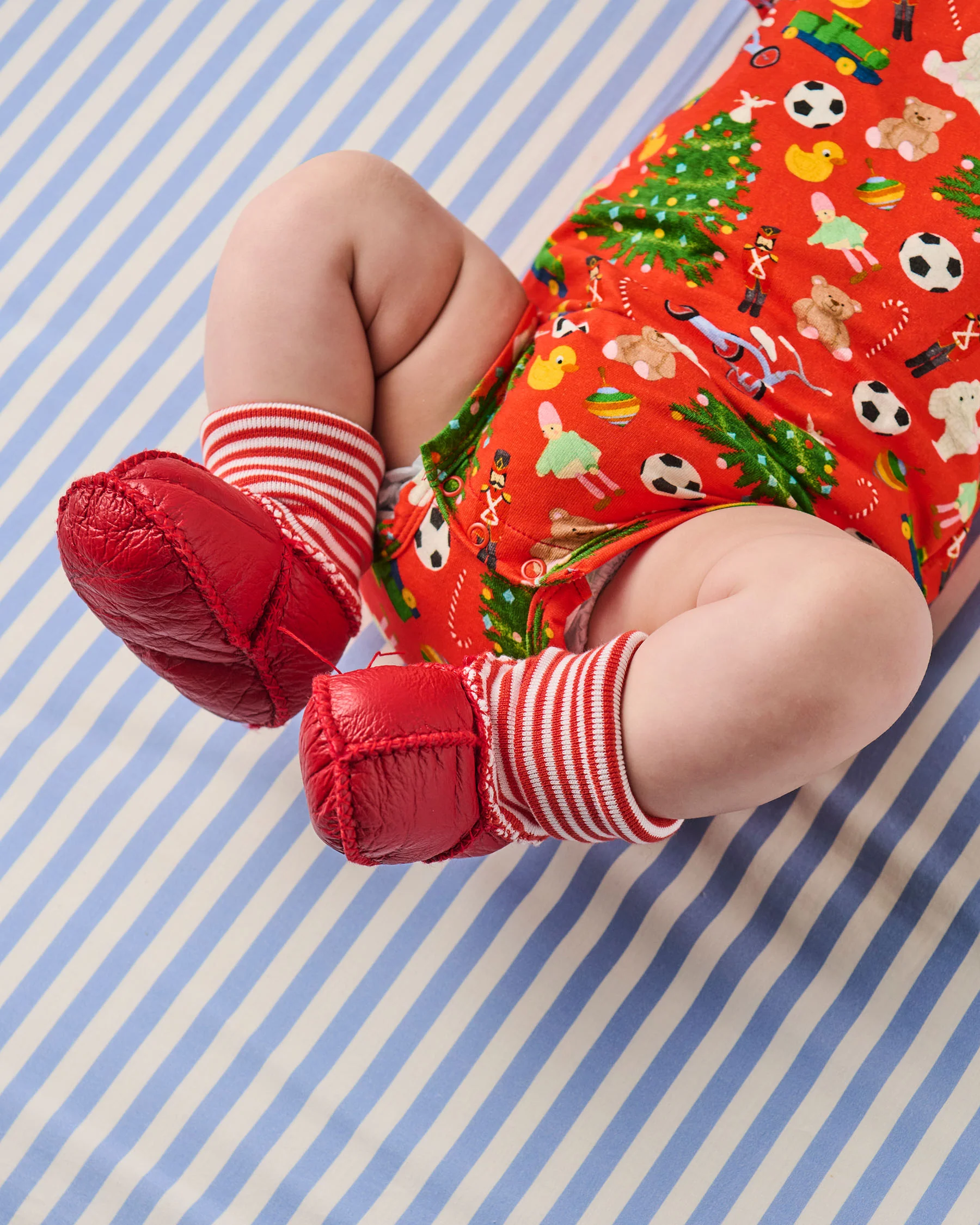 Santa's Little Helper Baby Booties - Image 2