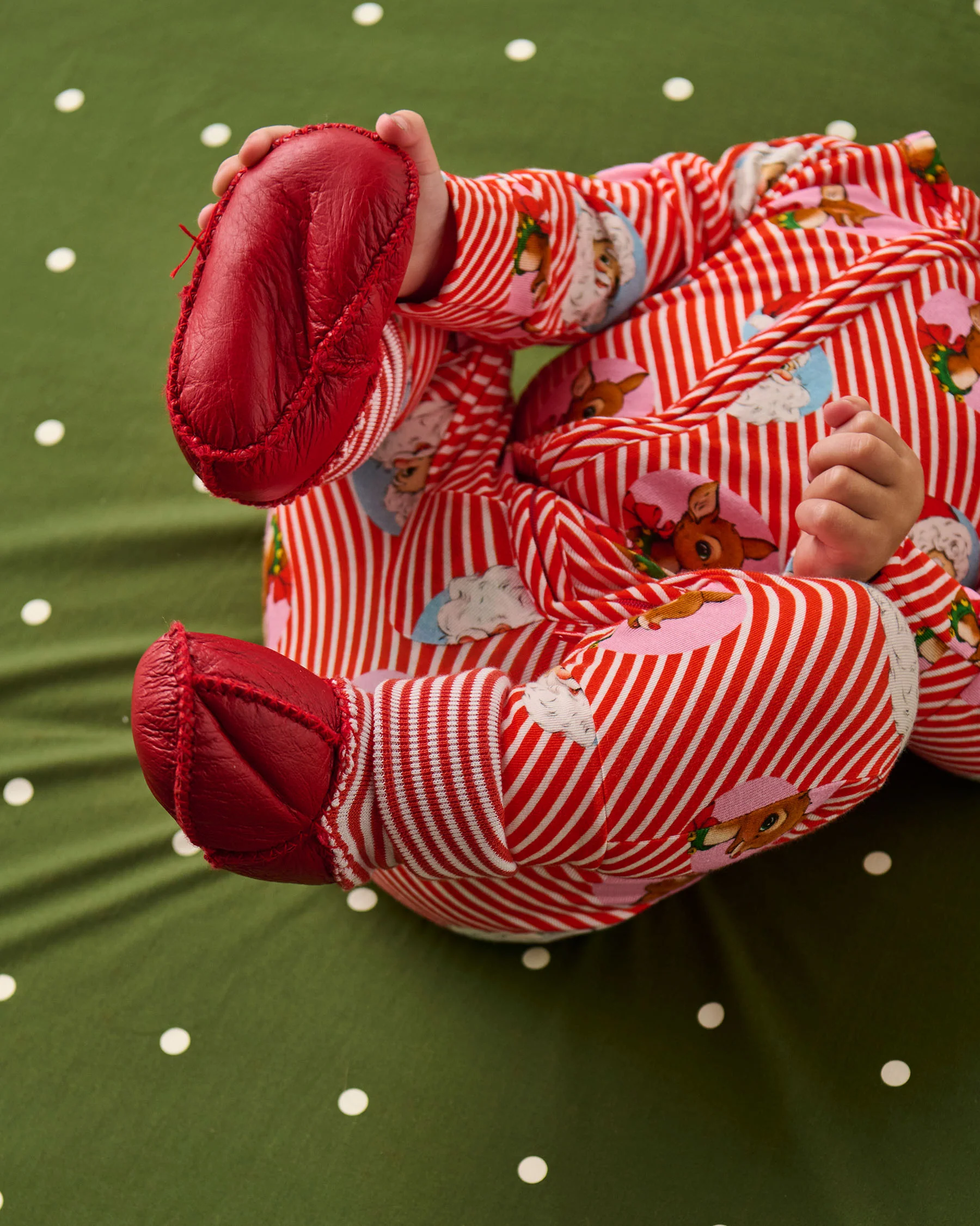 Santa's Little Helper Baby Booties - Image 3