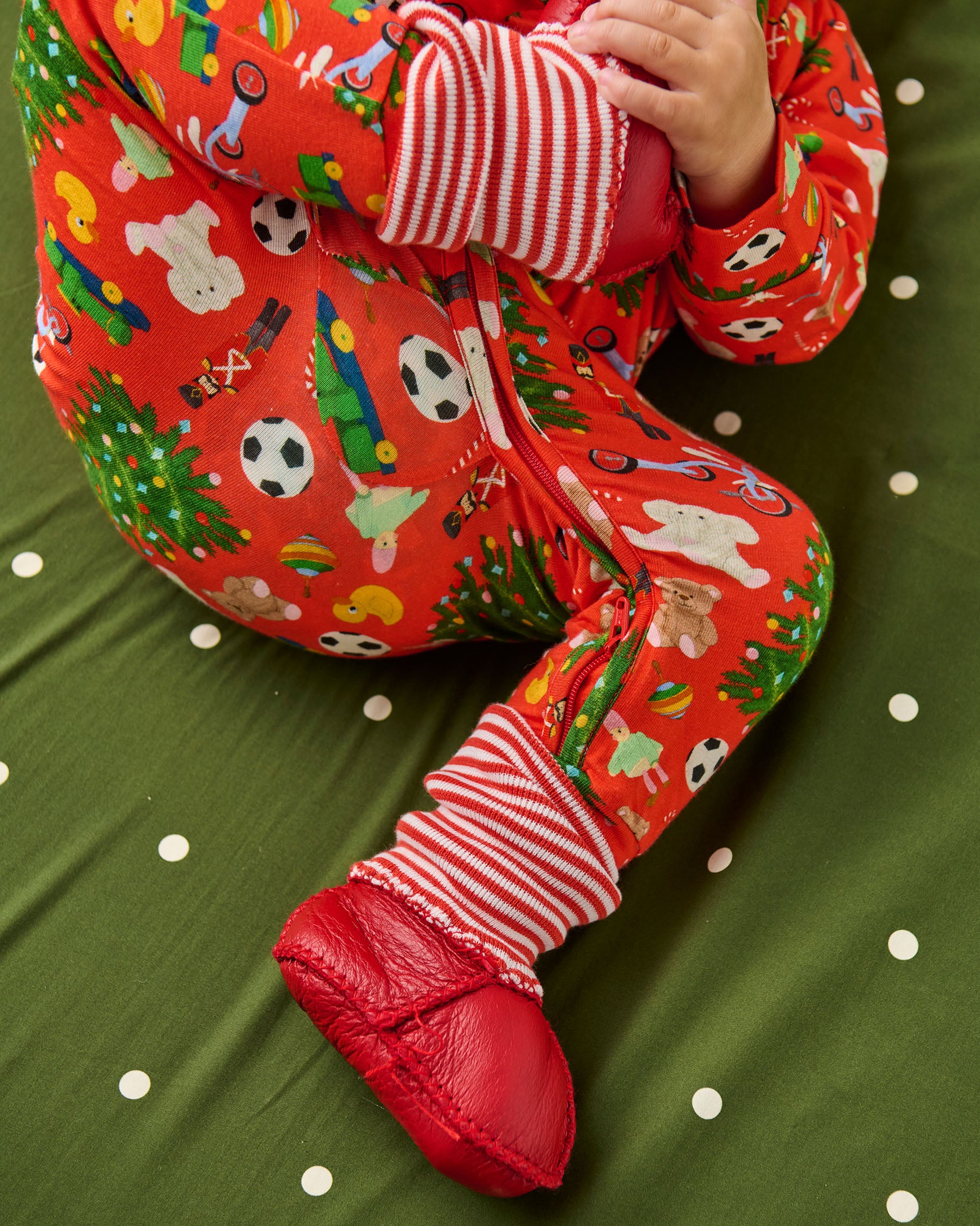 Santa's Little Helper Baby Booties - Image 4