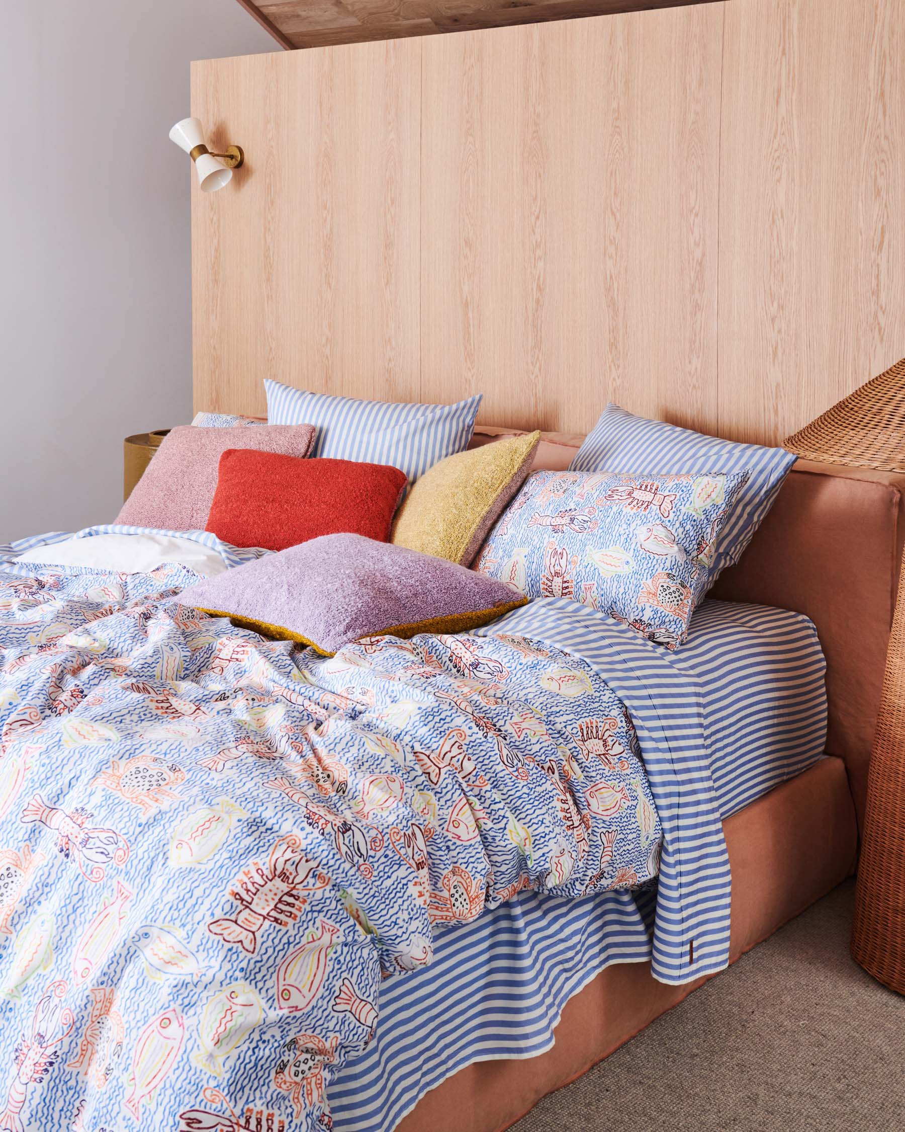 Seaside Stripe Organic Cotton Flat Sheet - Image 4