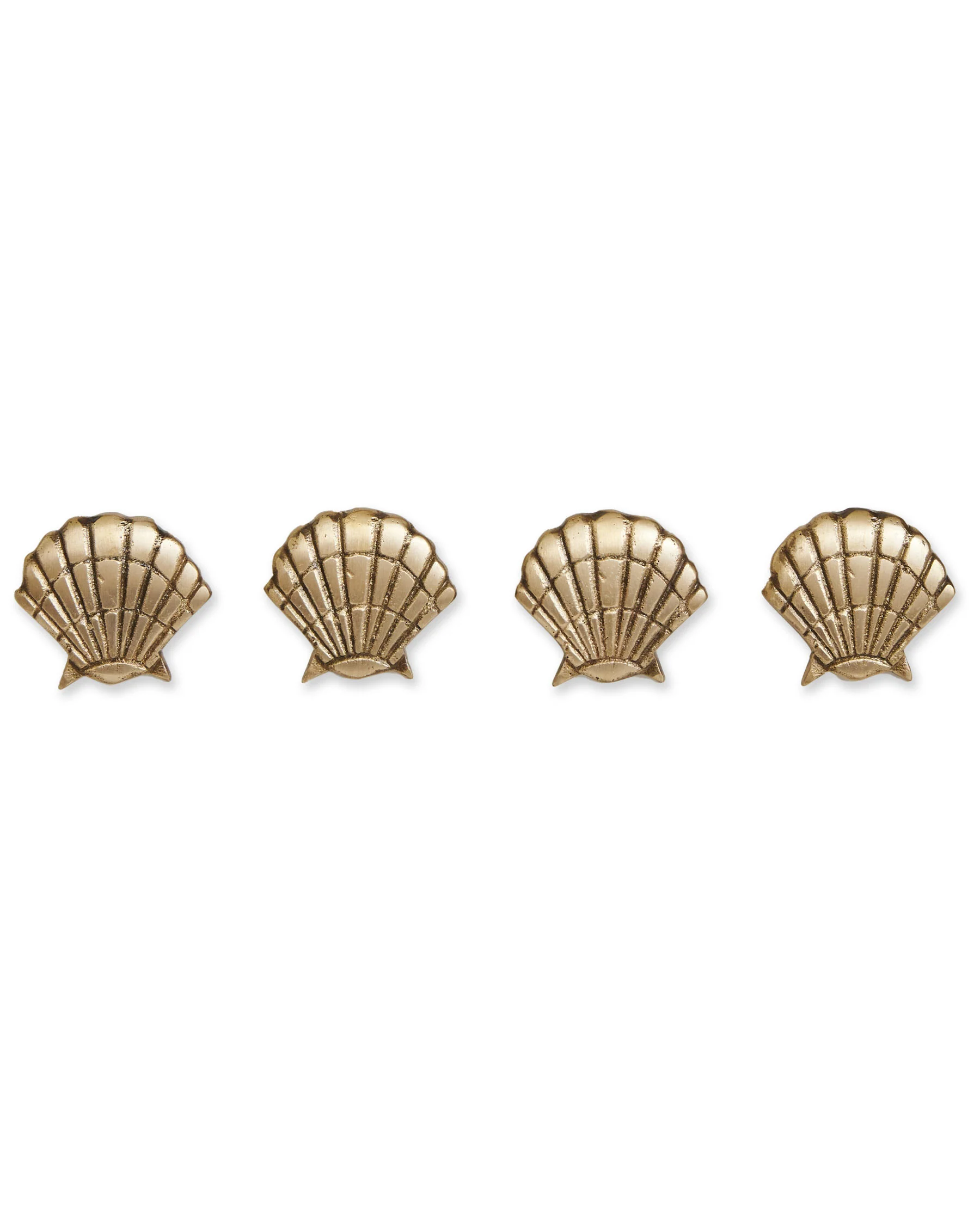 Shell Brass 4P Napkin Rings - Image 5